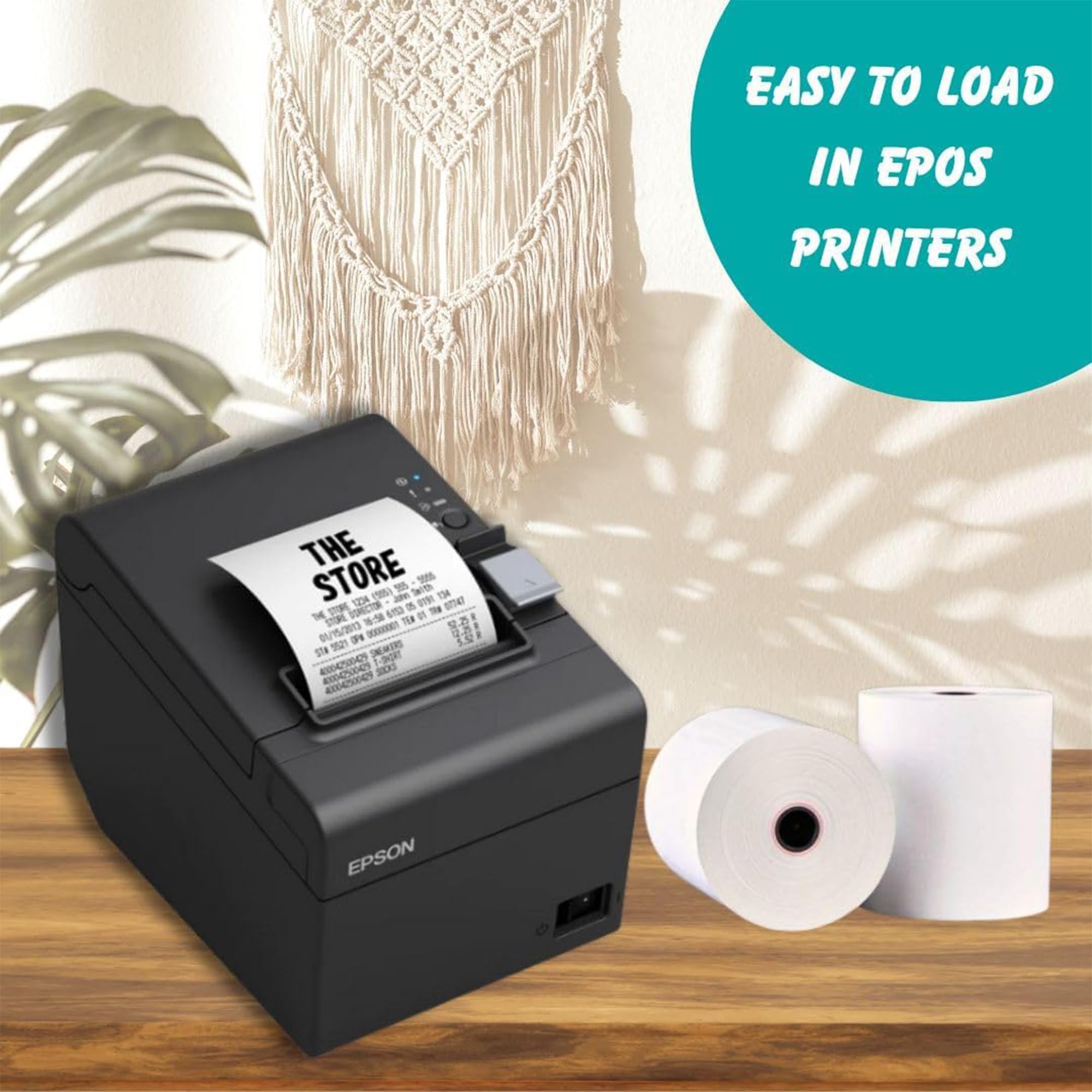 Double Dragon Thermal Paper Till Receipt Roll - 80x80mm | 5 Rolls Pack | Premium Wood Pulp 4