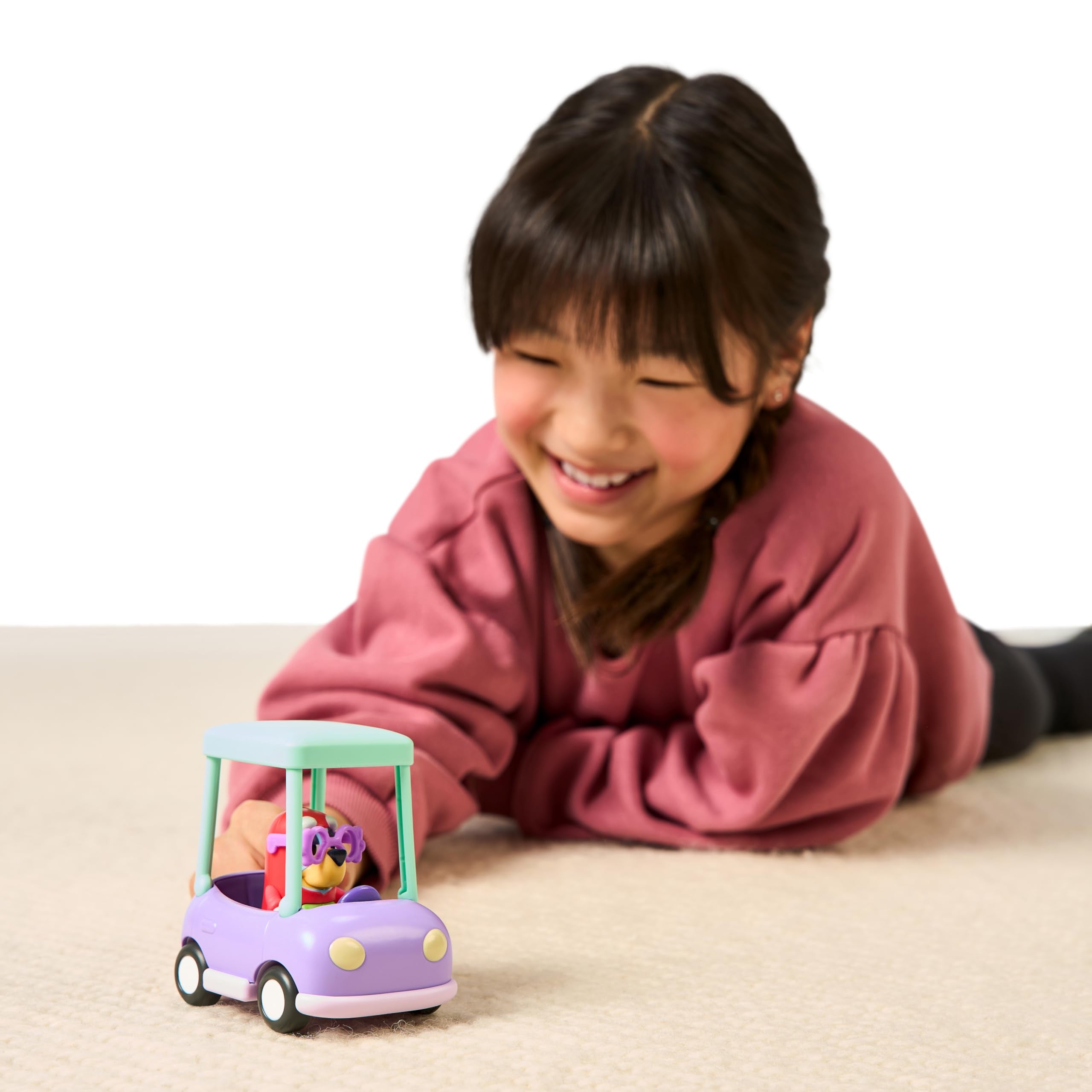 Bluey Grannies Car Playset - Includes Janet Figure, Fits 6-7.6 cm Bluey Figures, Ages 5 and Up