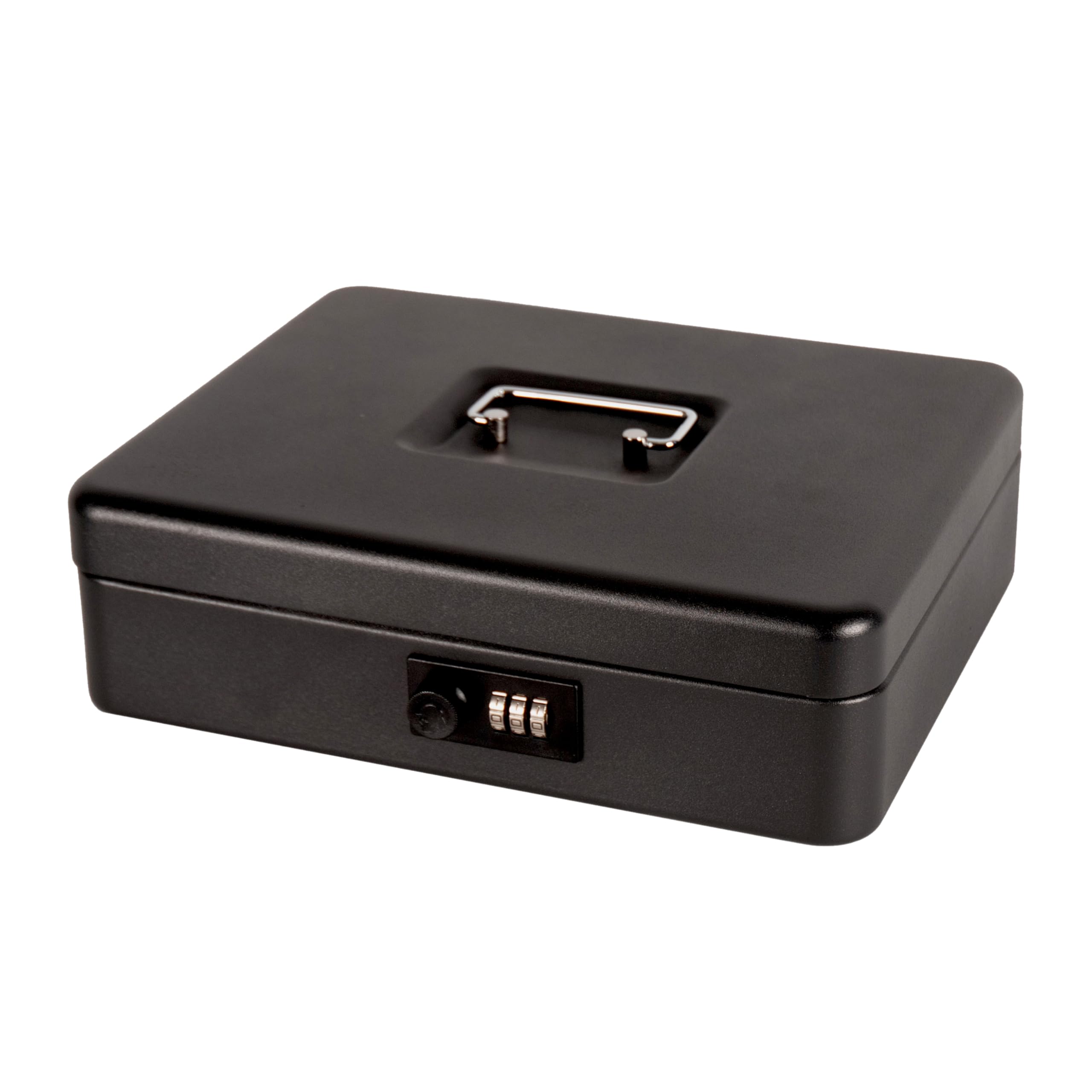 Cathedral Products 12 Inch Steel Cash Box with Combination Lock | Durable Powder-Coated Steel | Portable