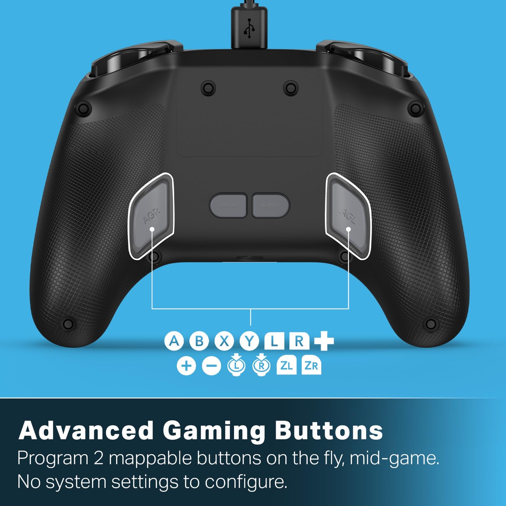 PowerA Advantage Wired Controller for Nintendo Switch 2 - Mario Time, Hall Effect Sticks, Mappable Buttons, Pro Controller 3