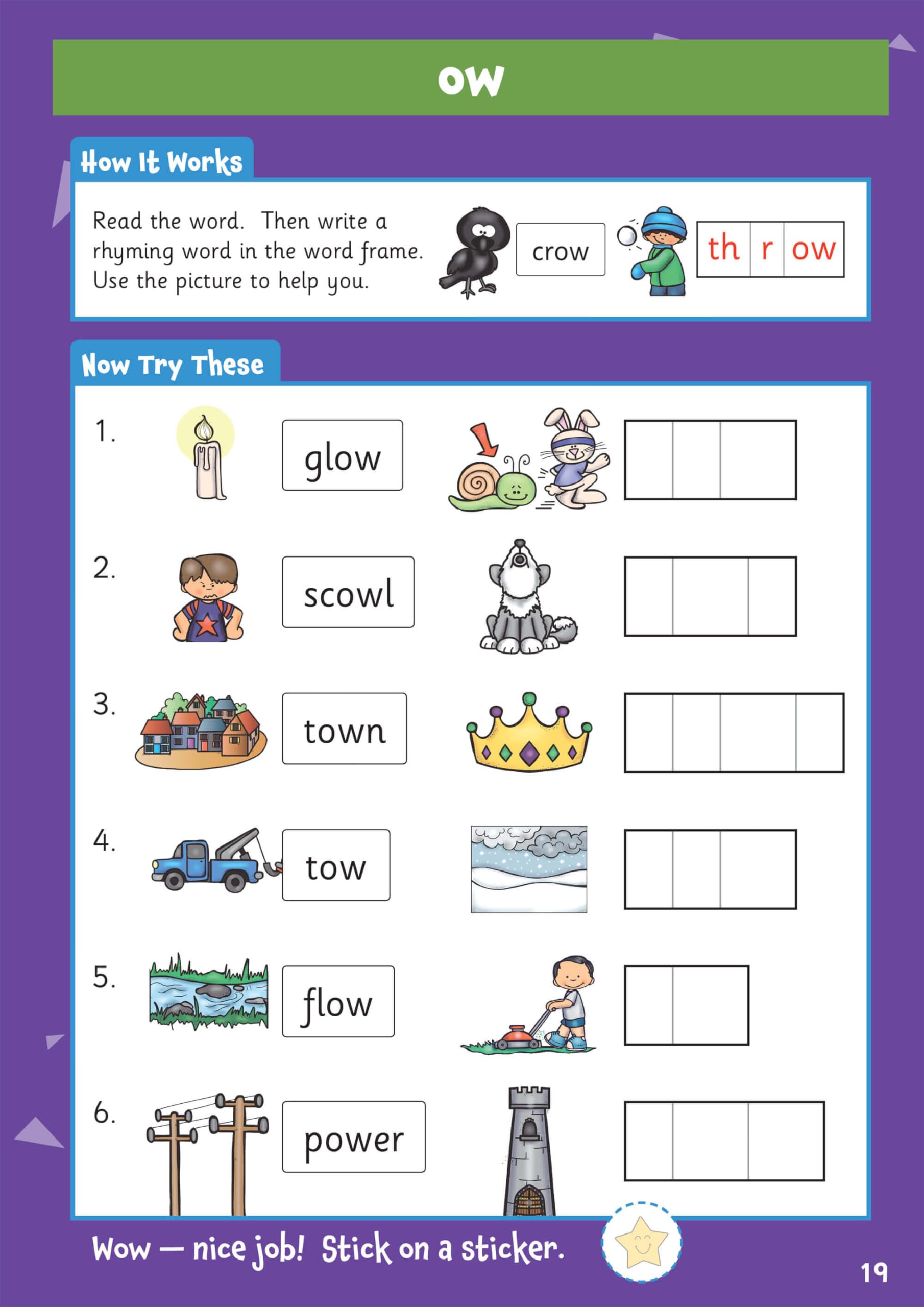 CGP 10 Minutes a Day Phonics for Ages 5-7 Study Aid Paperback with Reward Stickers 5