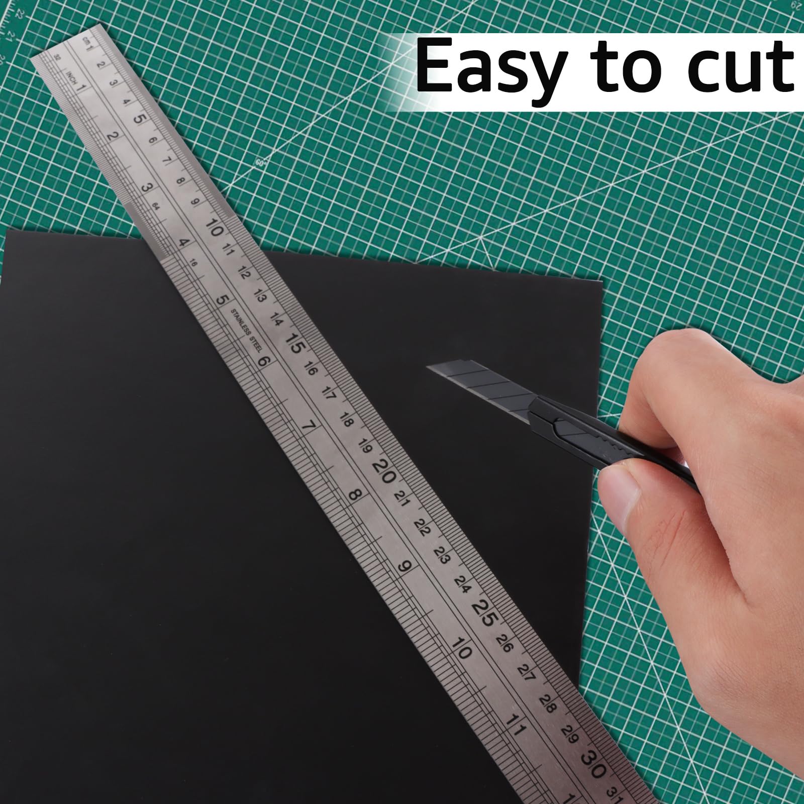 ASelected Foam Board - 10 Pack Black Sheets | 5mm Thick Polystyrene for Mounting & Crafts | 280x355mm 3