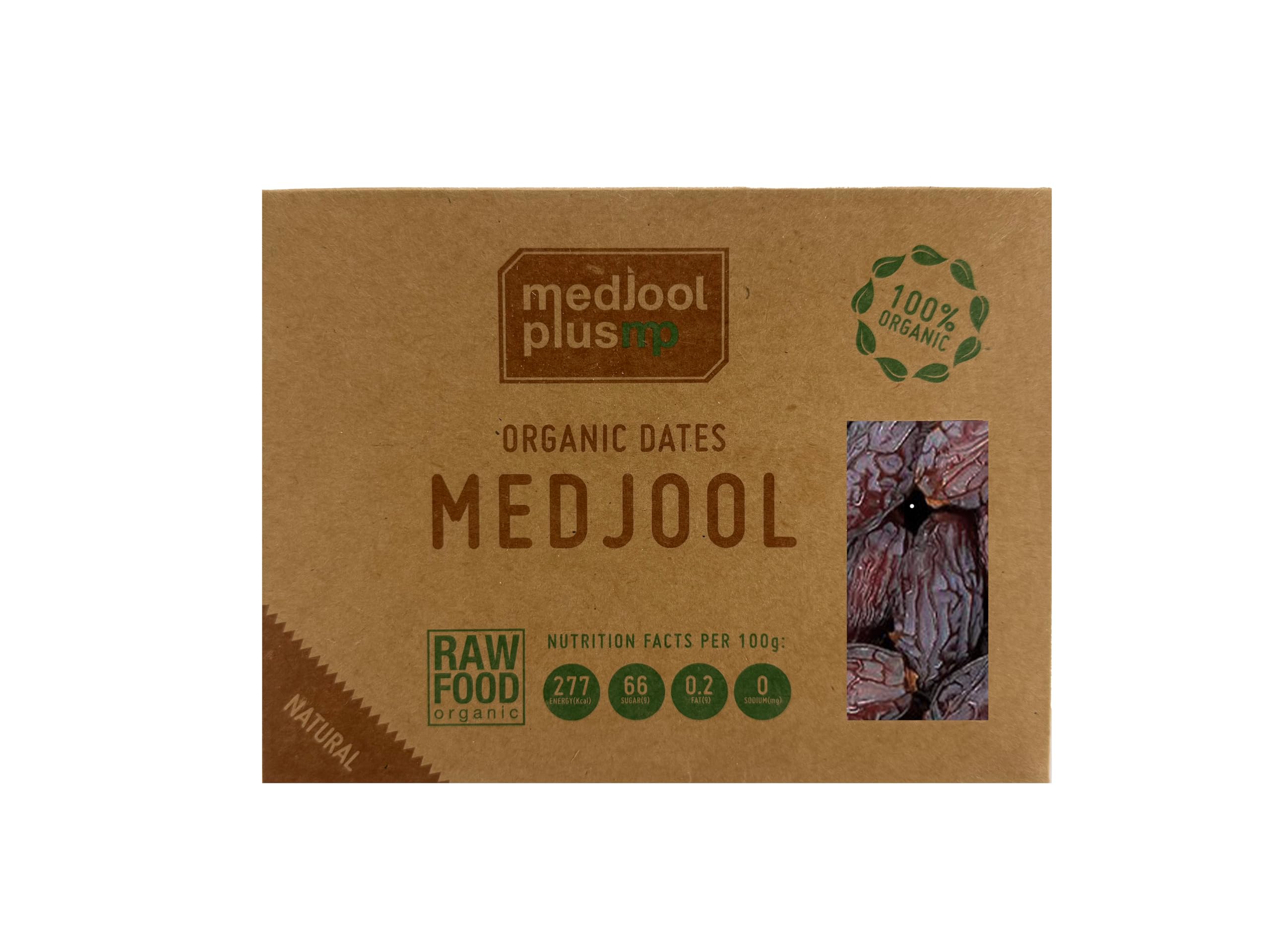 Medjool Plus Premium Organic Medjool Dates - 500g | Large & Juicy | Naturally Sweet