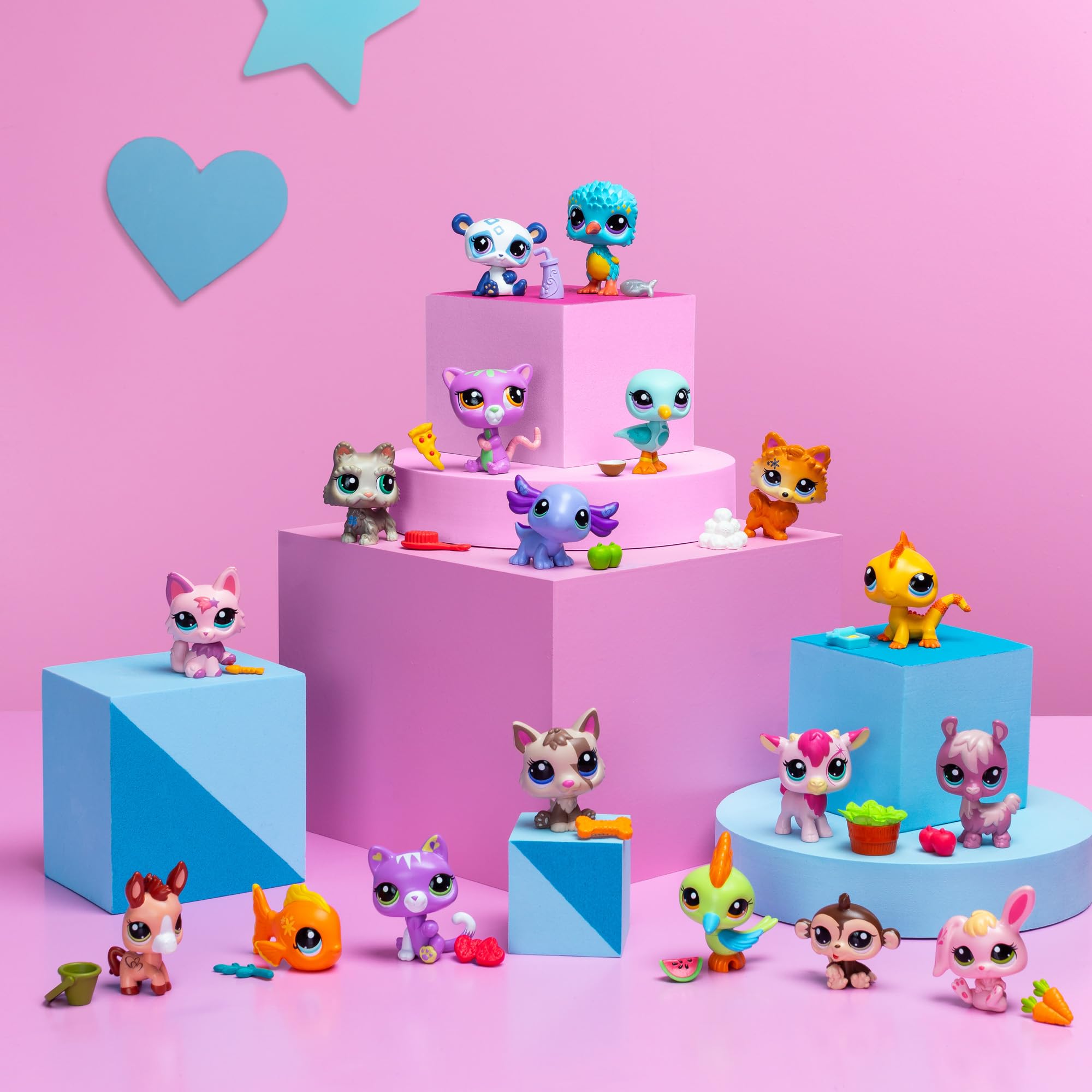 Littlest Pet Shop Pet Surprise Series 2 - Full Set of 18 Blind Box Collectible Figures