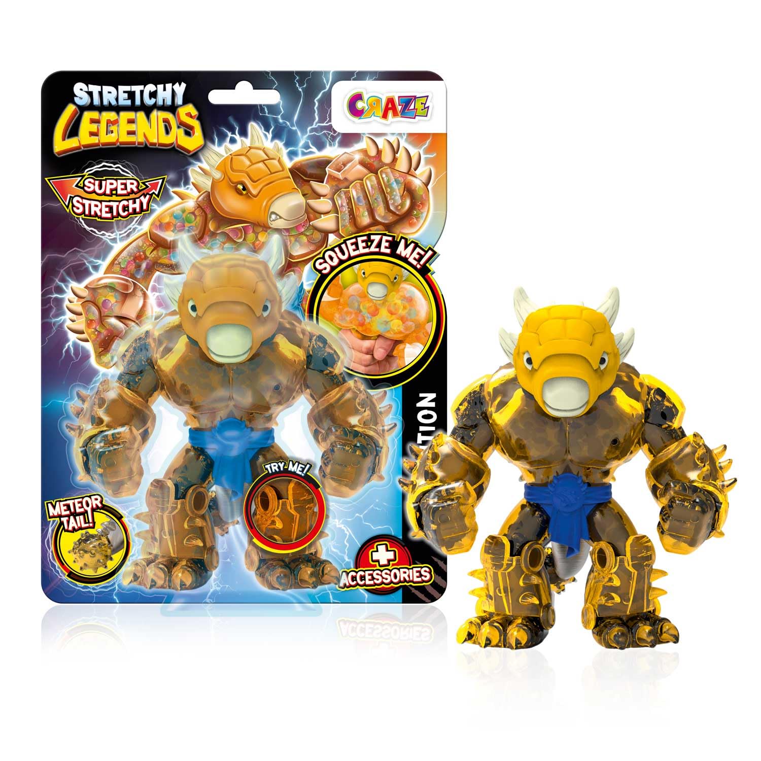 Stretchy Legends D'Molition Stretchy Superhero Figure for Kids 3+