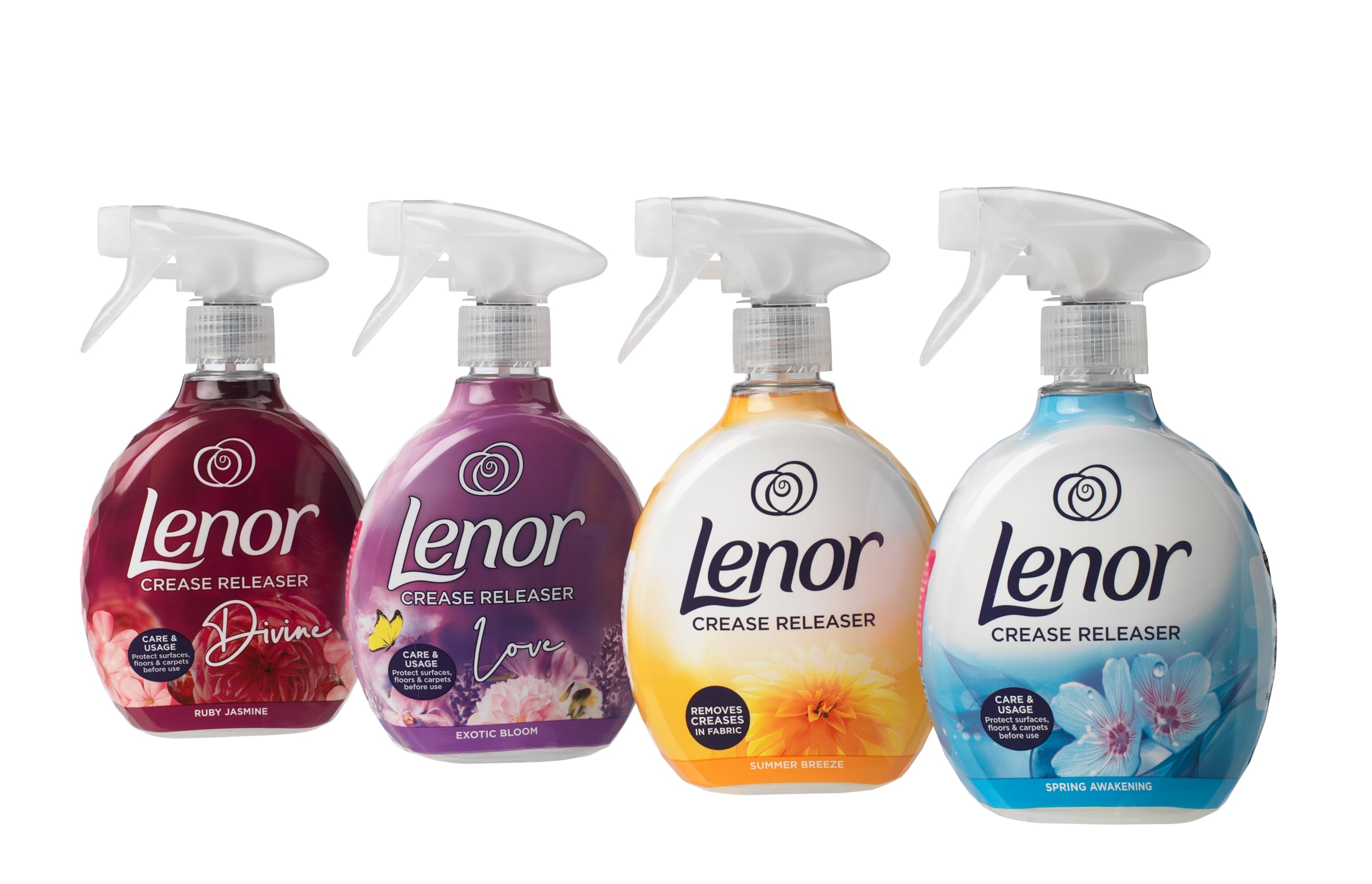 Lenor Crease Releaser Spring Awakening Fabric Spray - Reduces Creases & Static | 500 ml