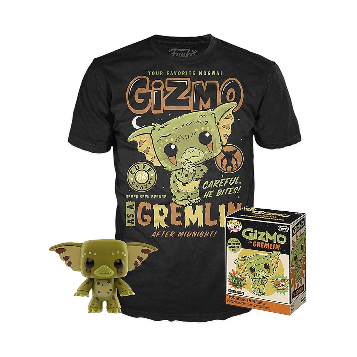 Funko Pop! Gremlins – Gizmo Vinylfigur &amp; T-Shirt-Set (Heo-exklusiv), Größe M