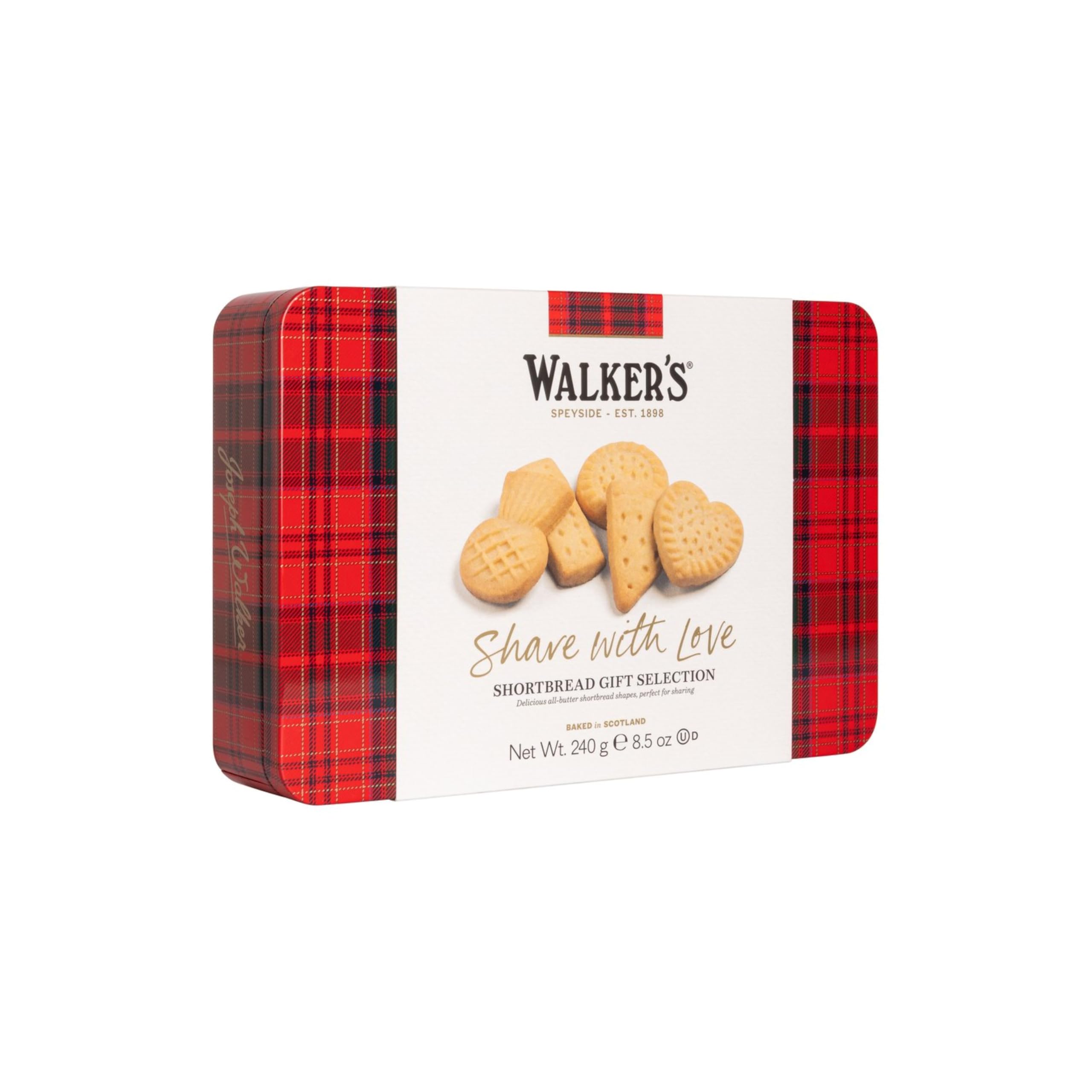 Walker's Shortbread With Love Shortbread-Sortiment in der Dose, traditionelles Rezept aus reiner Butter