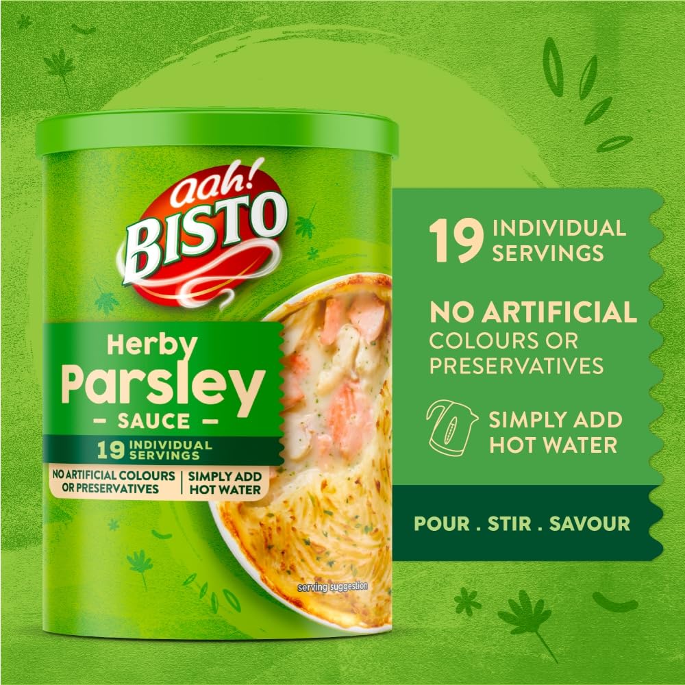 Bisto Deliciously Creamy Parsley Sauce Mix - Vegetarian Friendly | 170g Drum 3