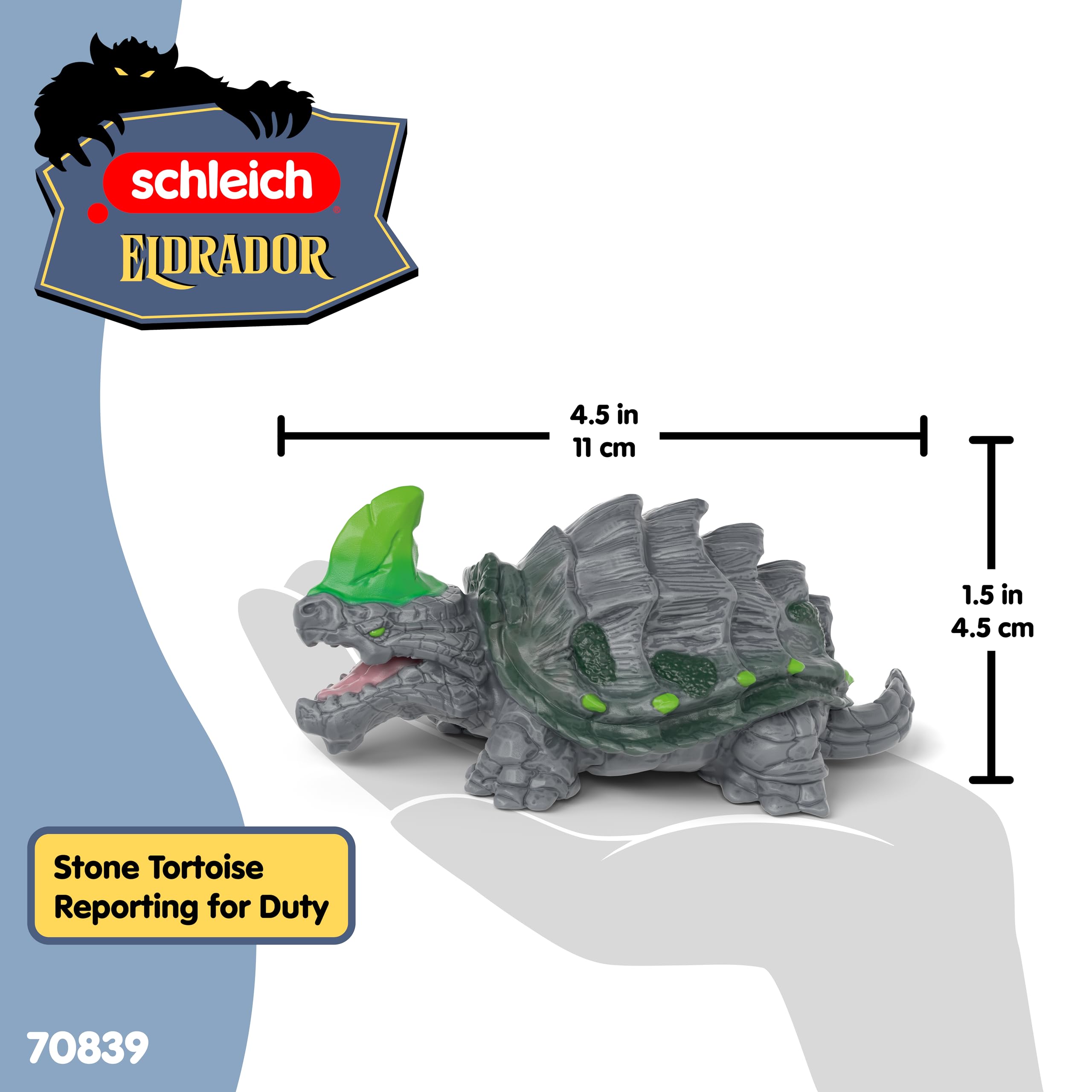 Schleich Eldrador Stone Tortoise Toy Figurine - Kids Ages 7+ | 108x60x44mm 6