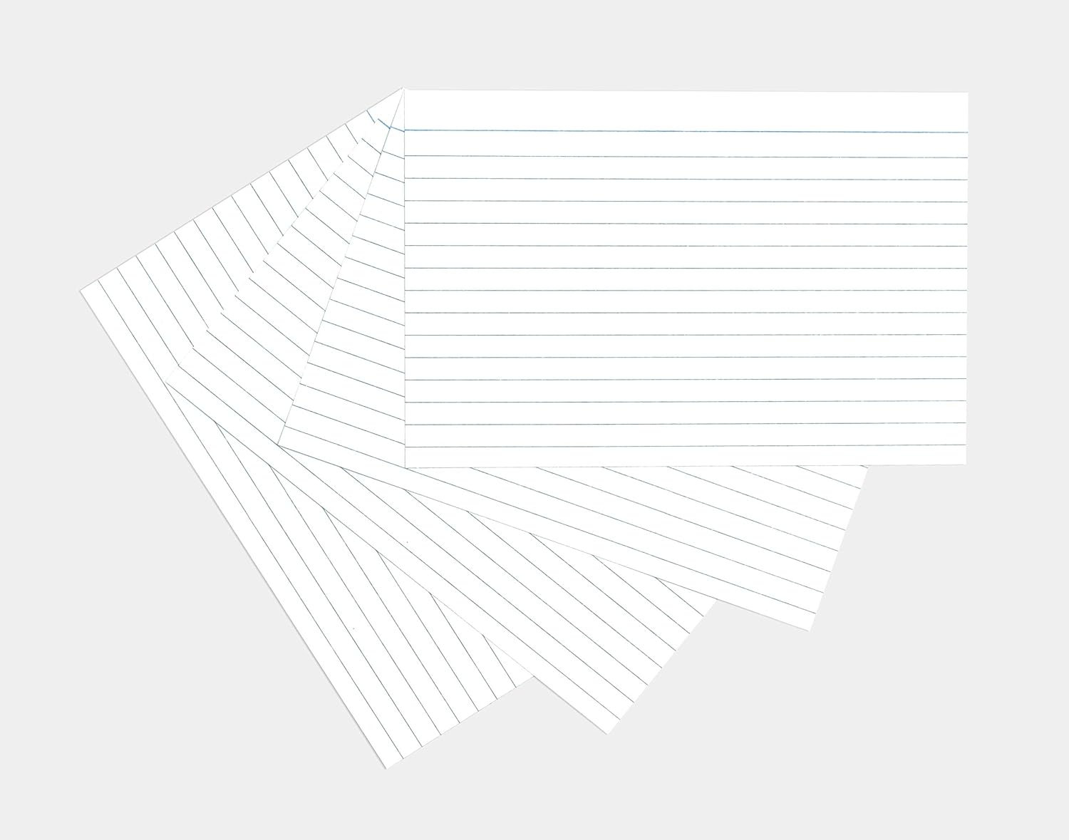 Silvine A6 White Record Cards - Lined with Headline, 100 Cards Per Pack (Size 6x4") 3