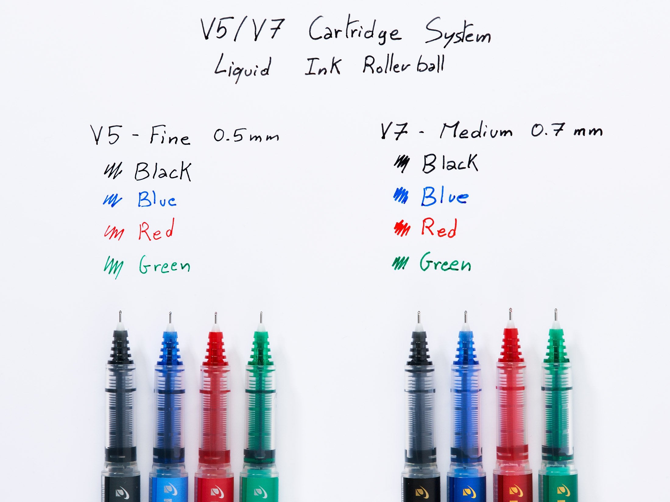 PILOT V5 Liquid Ink Rollerball Pen - 0.5 mm Tip, Black Ink | 4 Piece Set 7