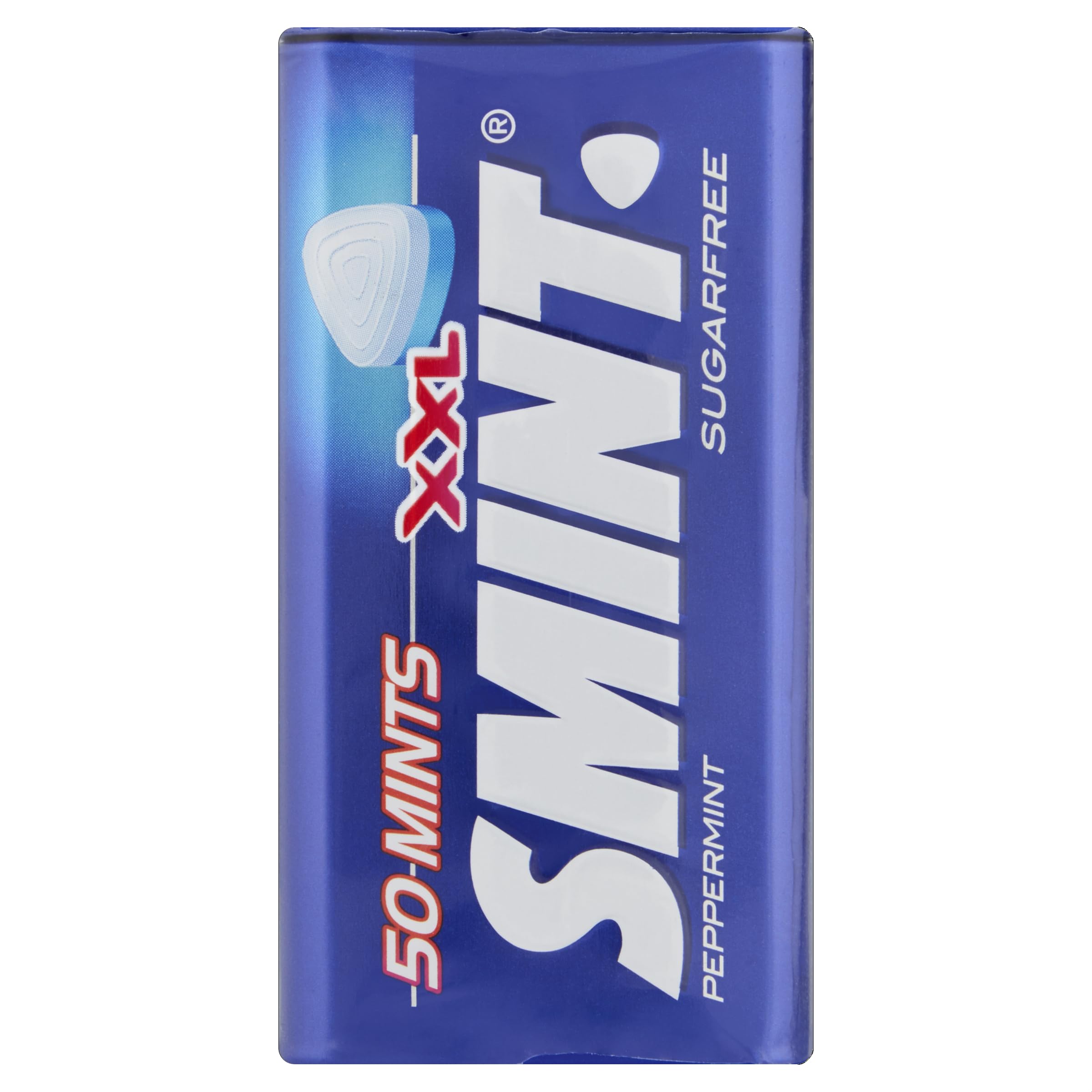 Smint Sugar Free Peppermint Mints - 50 XXL Tin | Tooth-Friendly Xylitol | Suitable for Vegetarians
