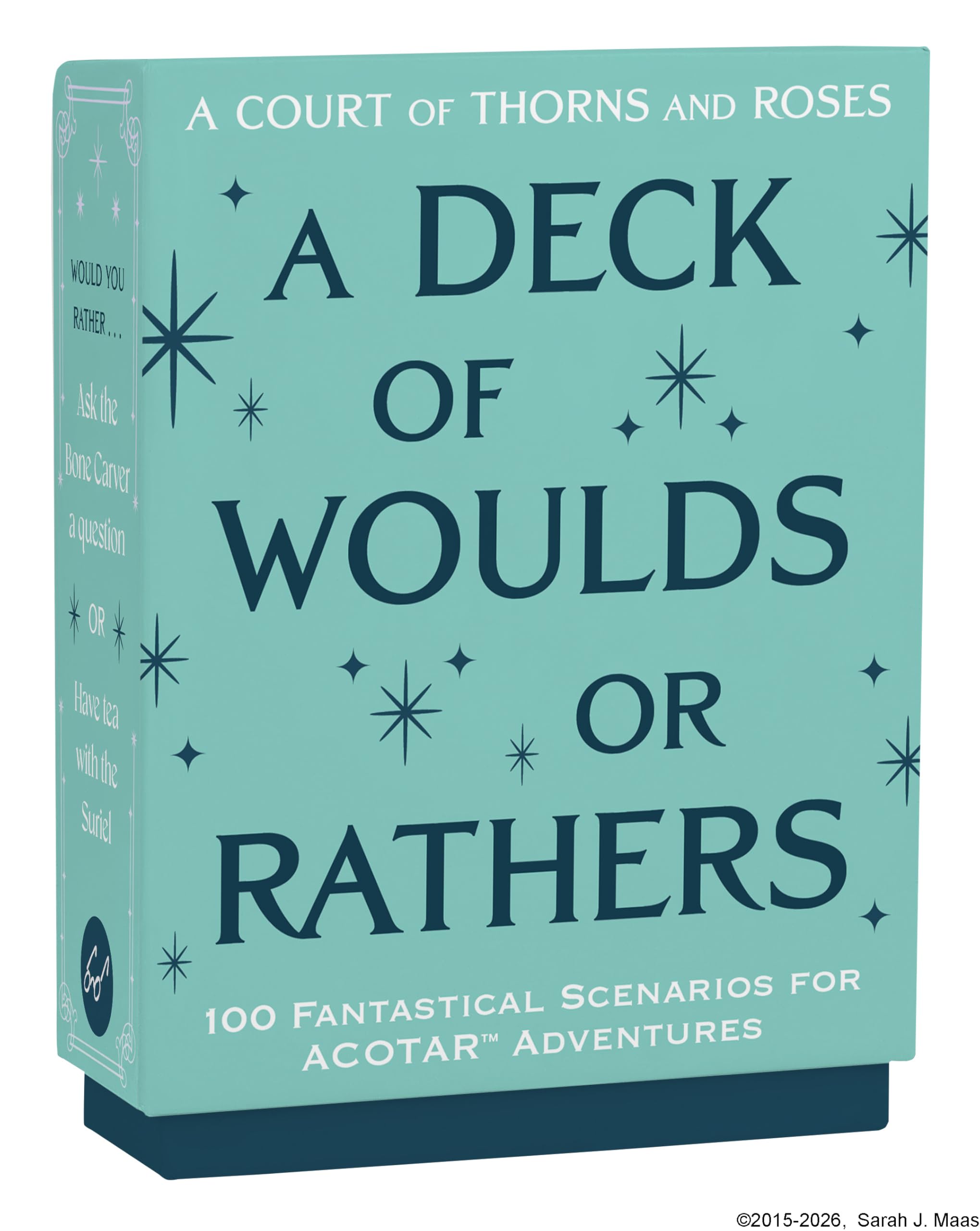 Chronicle Books A Court of Thorns and Roses Official Deck: A Deck of Woulds or Rathers | 100 Cards