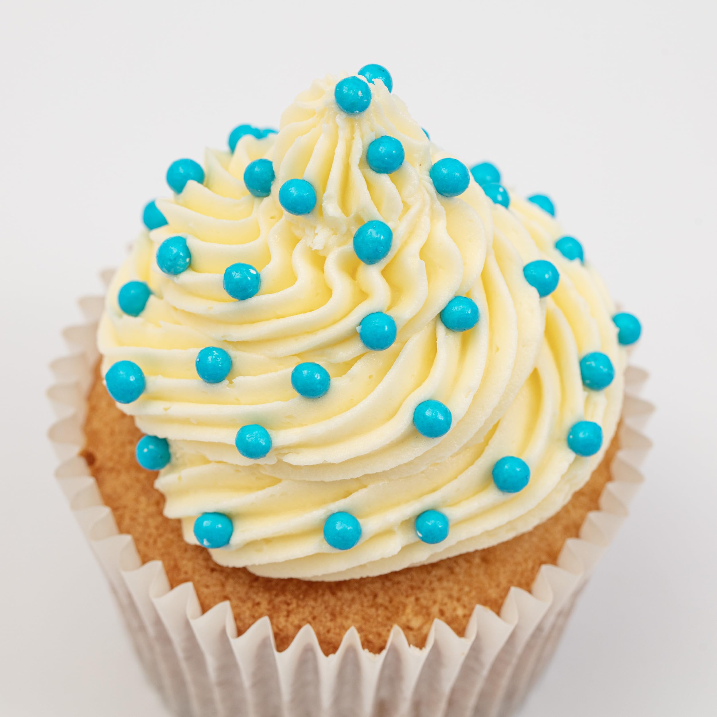 PME Cake Pearl Sprinkles - Baby Blue 4mm Edible Sugar Pearls | 74g 5