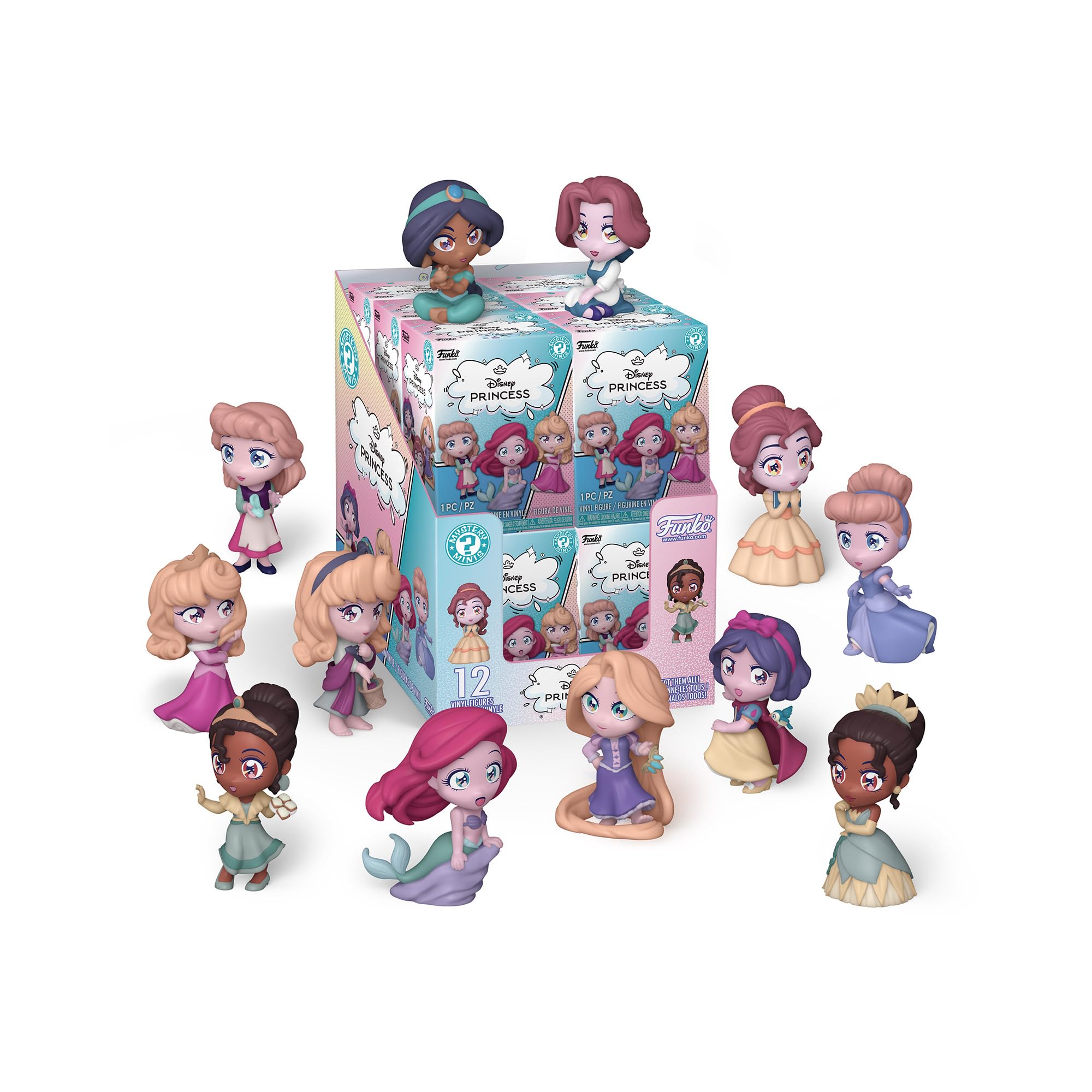 Funko Mystery Mini Disney Princess Manga - Rapunzel, Jasmine, Belle - Blind Box Vinyl Figure 1