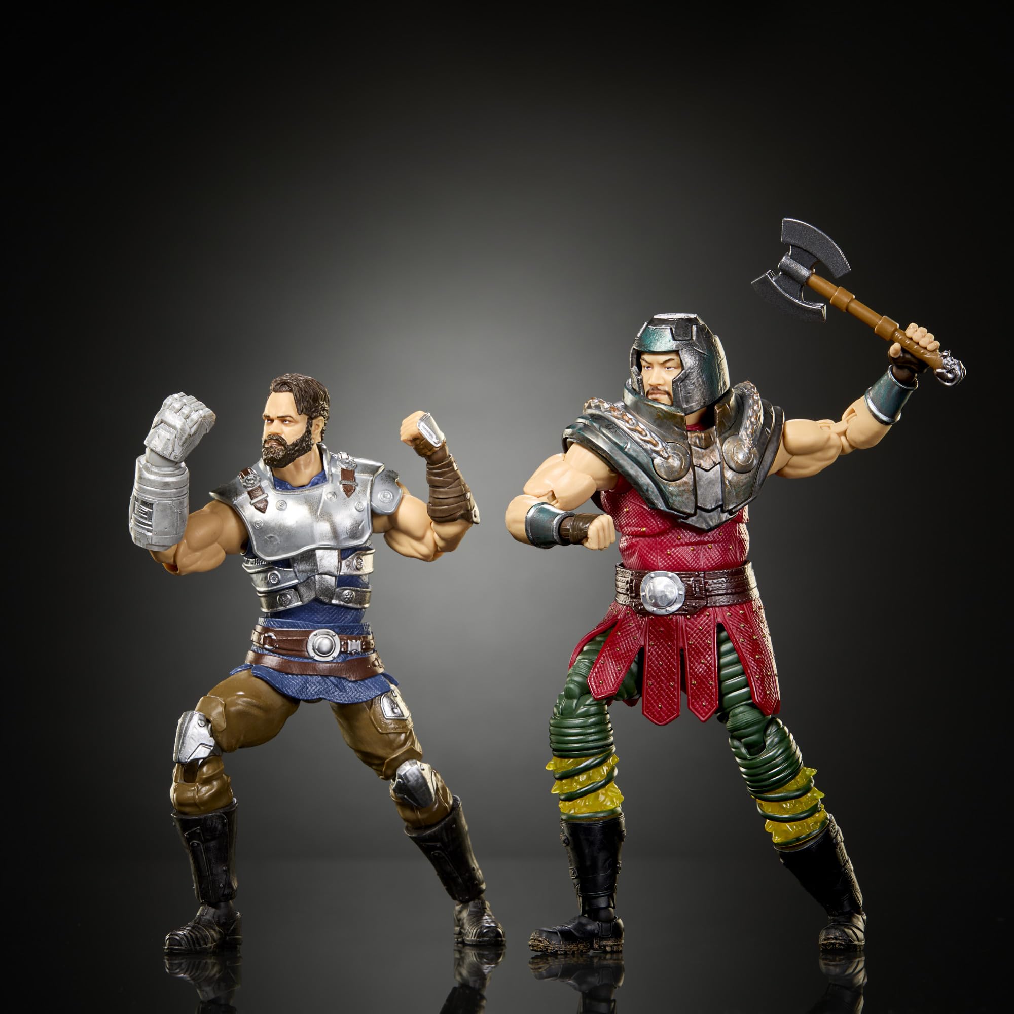 Masters of the Universe Chronicles Ram Man & Fisto Action Figures - 6.5 Inch Scale | 30 Points of Articulation