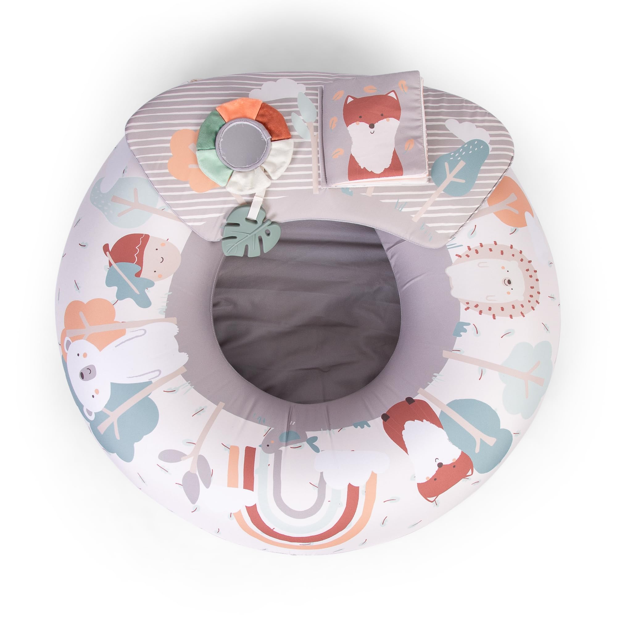 Red Kite Sit Me Up Inflatable Ring Seat with Play Tray & Activities | Beige | One Size 4