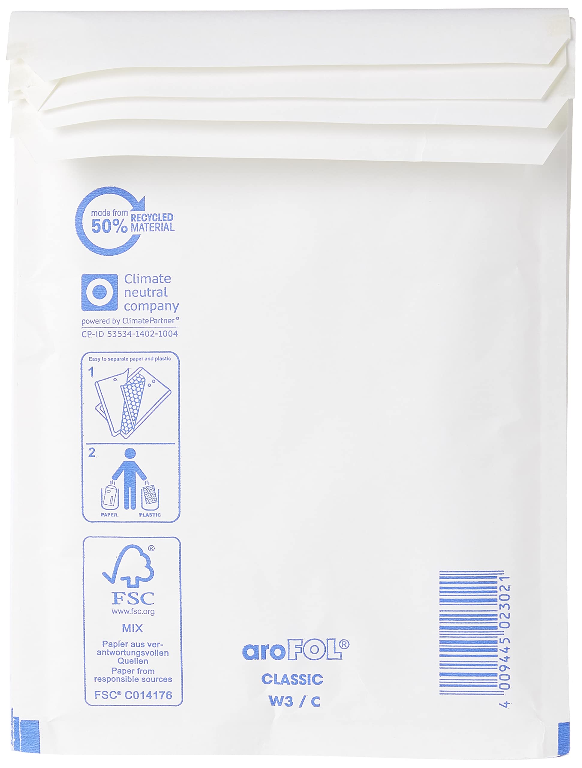 Triplast Padded Bubble Envelope Mailers - 140 x 195 mm White (Pack of 20) | Lightweight Paper Plastic