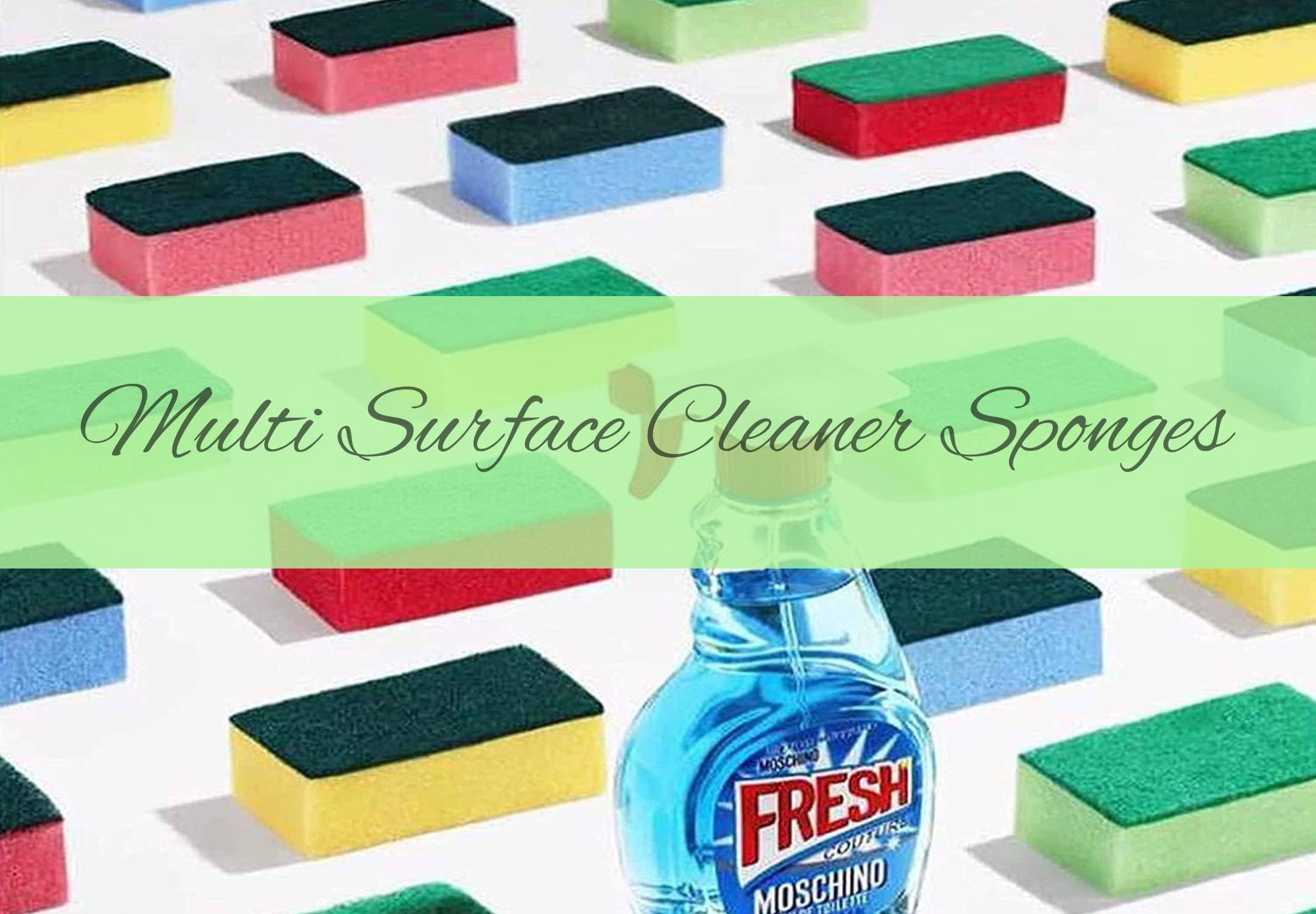 HomeSmith Dual-Sided Sponge Scourers - High-Density & Absorbent | Pack of 100 | Mix Colours 5