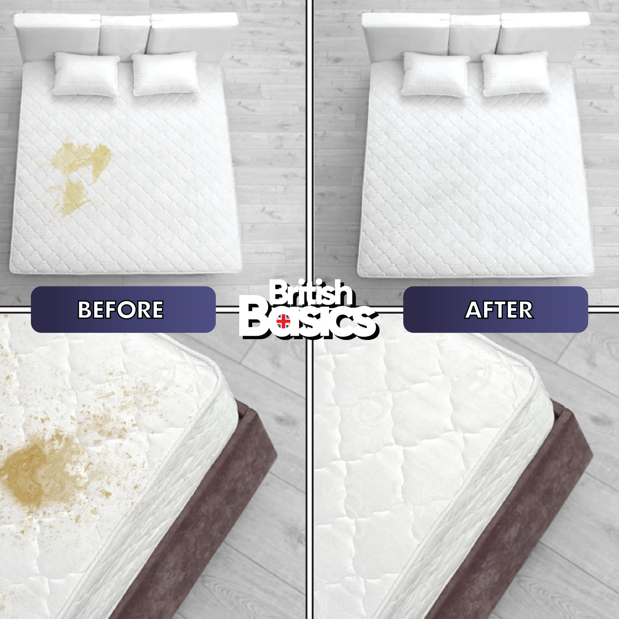 BritishBasics Mattress Stain Remover - Professional Strength Organic Stain Removal | 500 ml 4