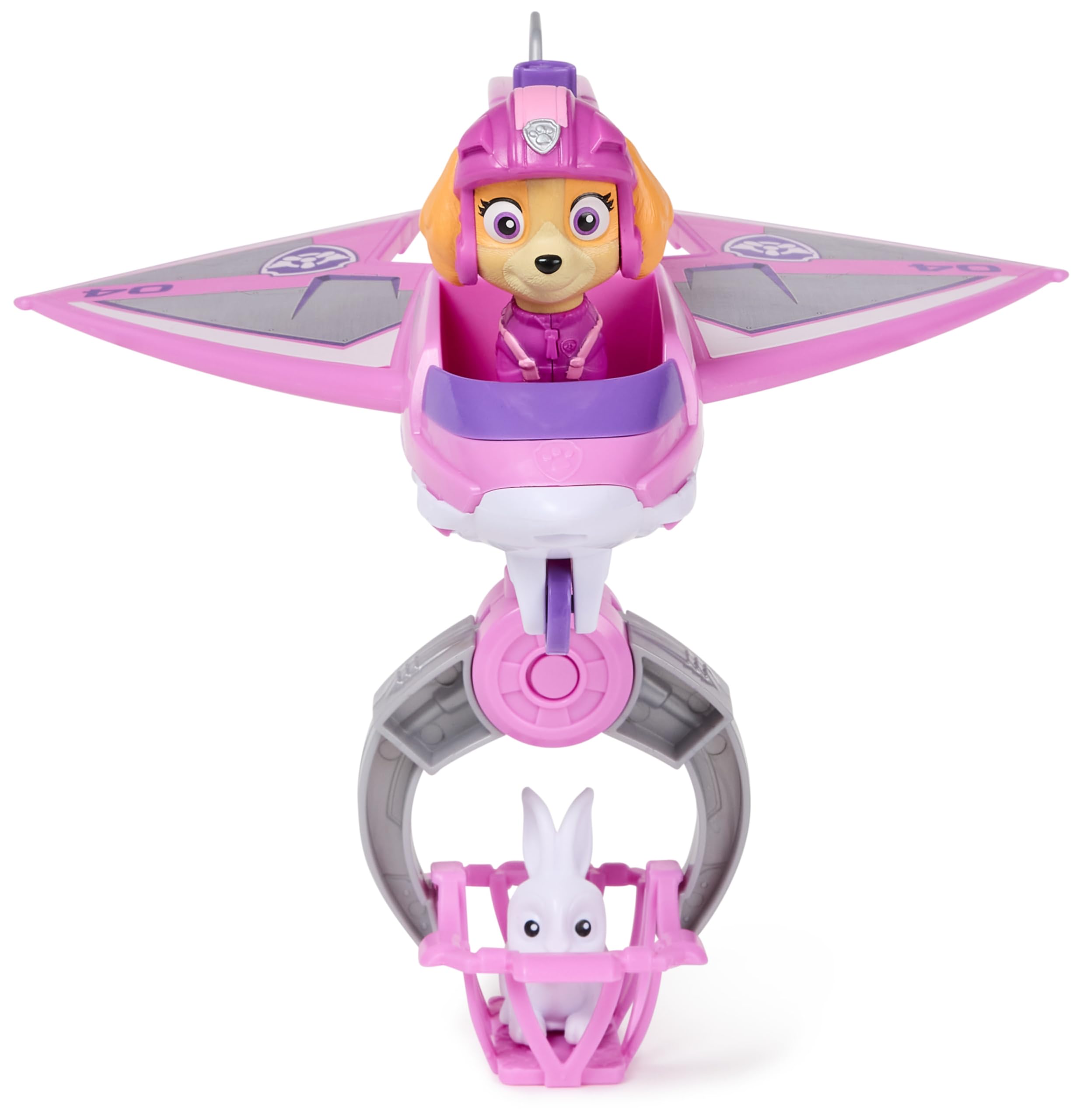 Paw Patrol Air Rescue Skye Action Figure & Hero Claw Jet Plane with Bunny Toy | Ages 3-9 4