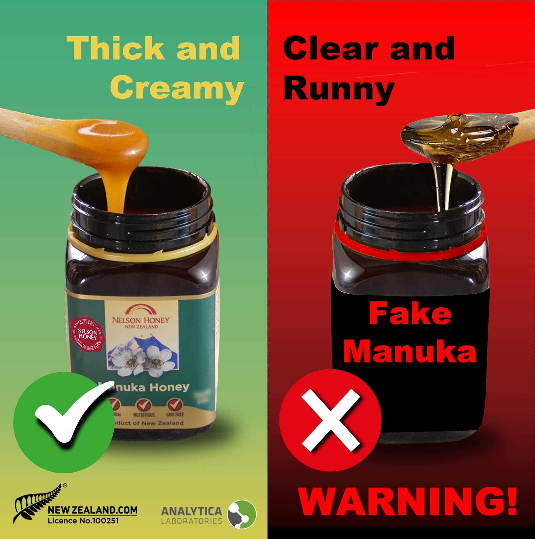 Nelson Honey Manuka Honey 100+ Methylglyoxal 500g 3