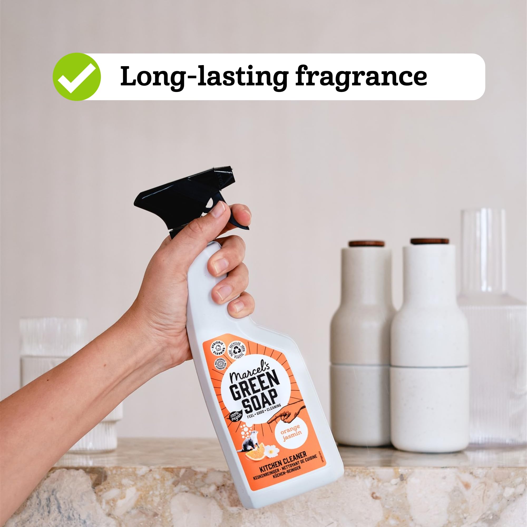 Marcel's Green Soap Kitchen Cleaner Spray - Degreasing | Orange & Jasmine Scent | 500 ml 6