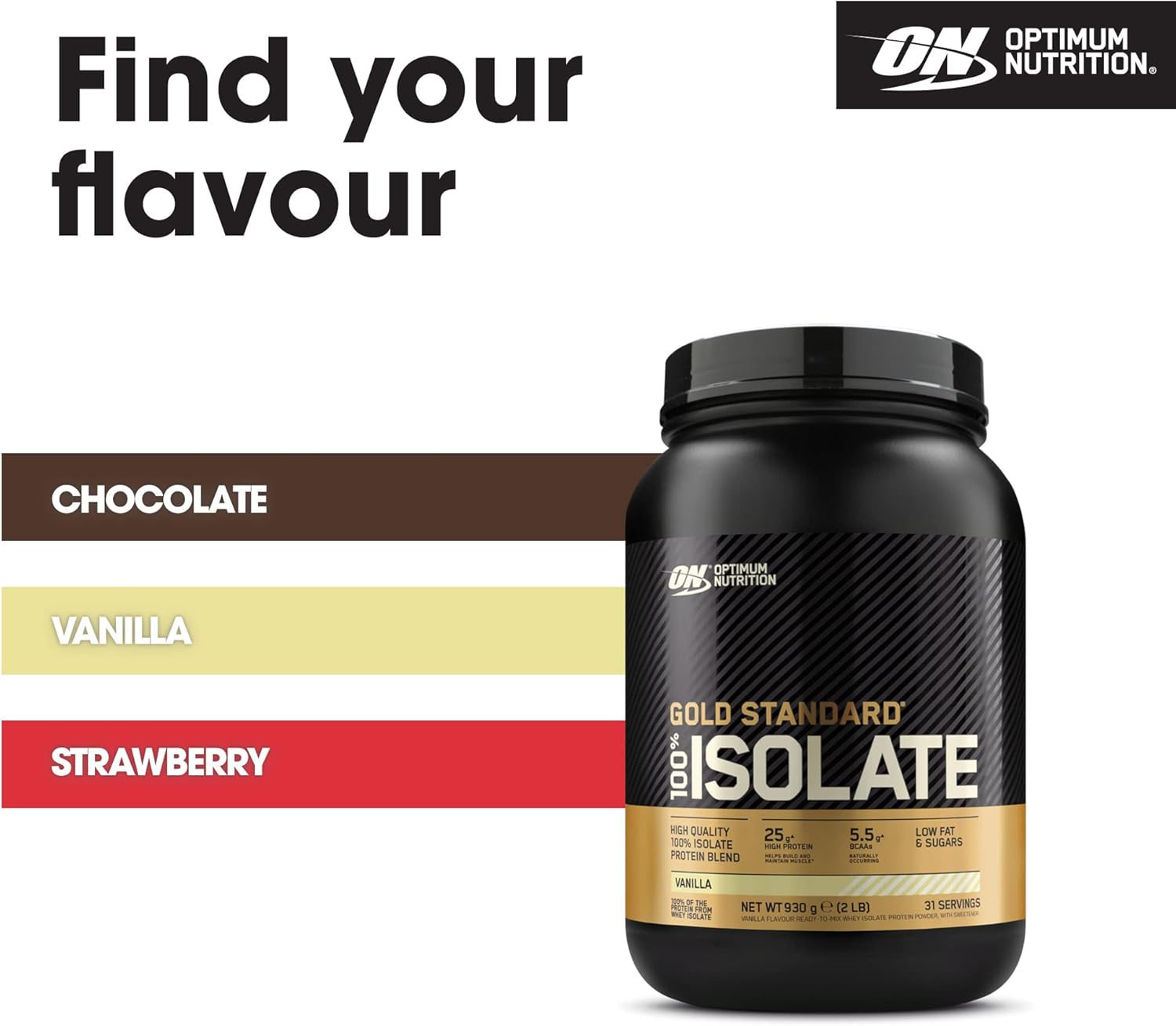 Optimum Nutrition Gold Standard 100 % Isolate Whey Proteinpulver – Proteinreiche Fitnessunterstützung 5