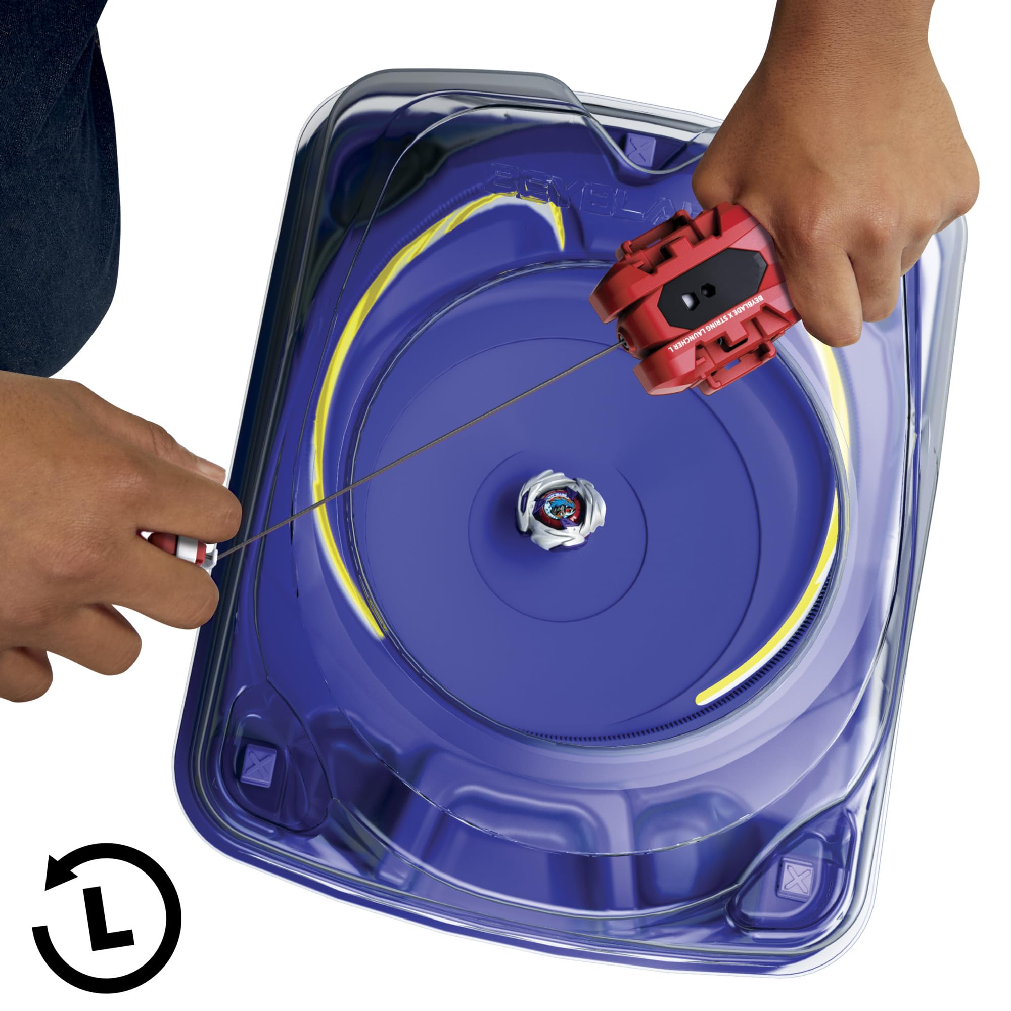 Hasbro Beyblade X Left Spin String Launcher with Meteoroid Dragoon Top | Ages 8+ 5