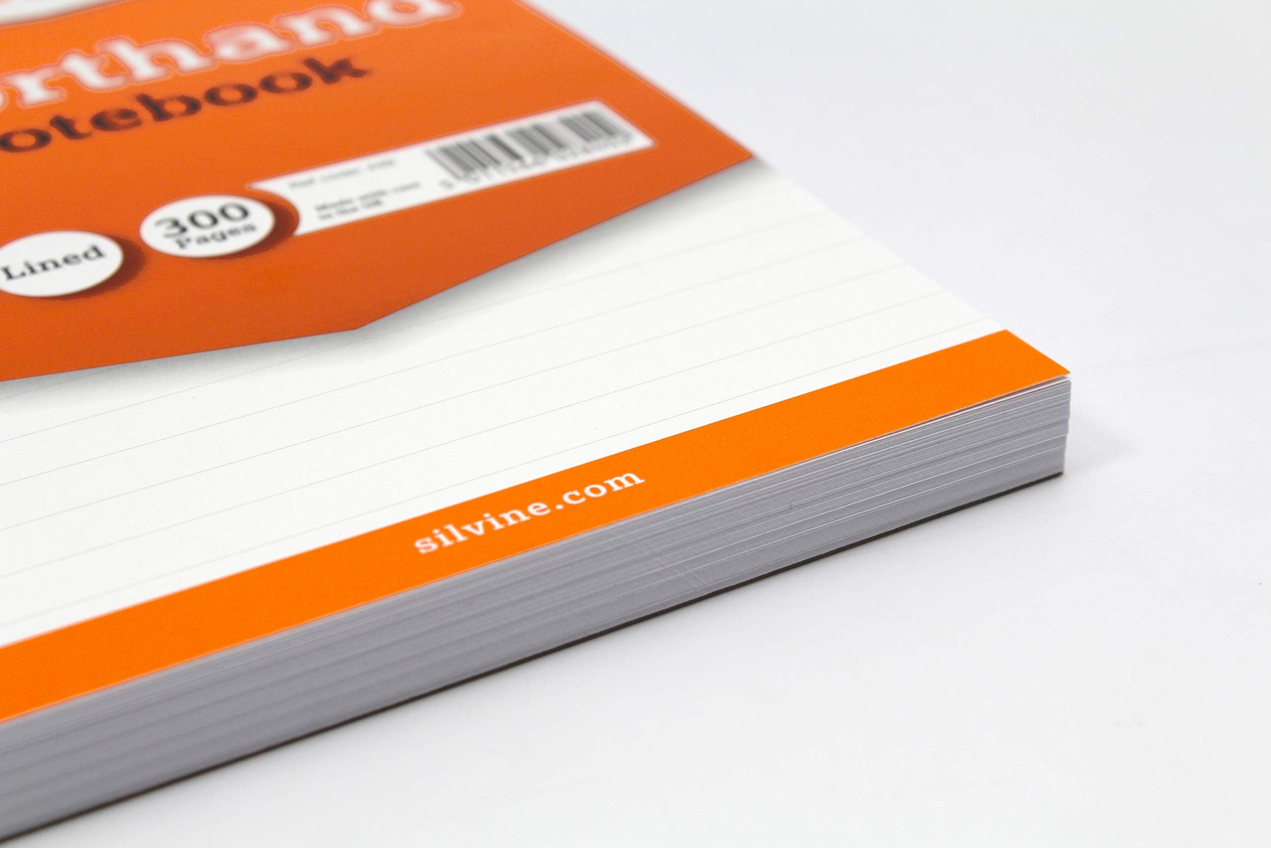 Silvine Reporter's Shorthand Notebook | 8x5 Inch | 300 Pages | 75gsm Feint Ruled | Pack of 6 3
