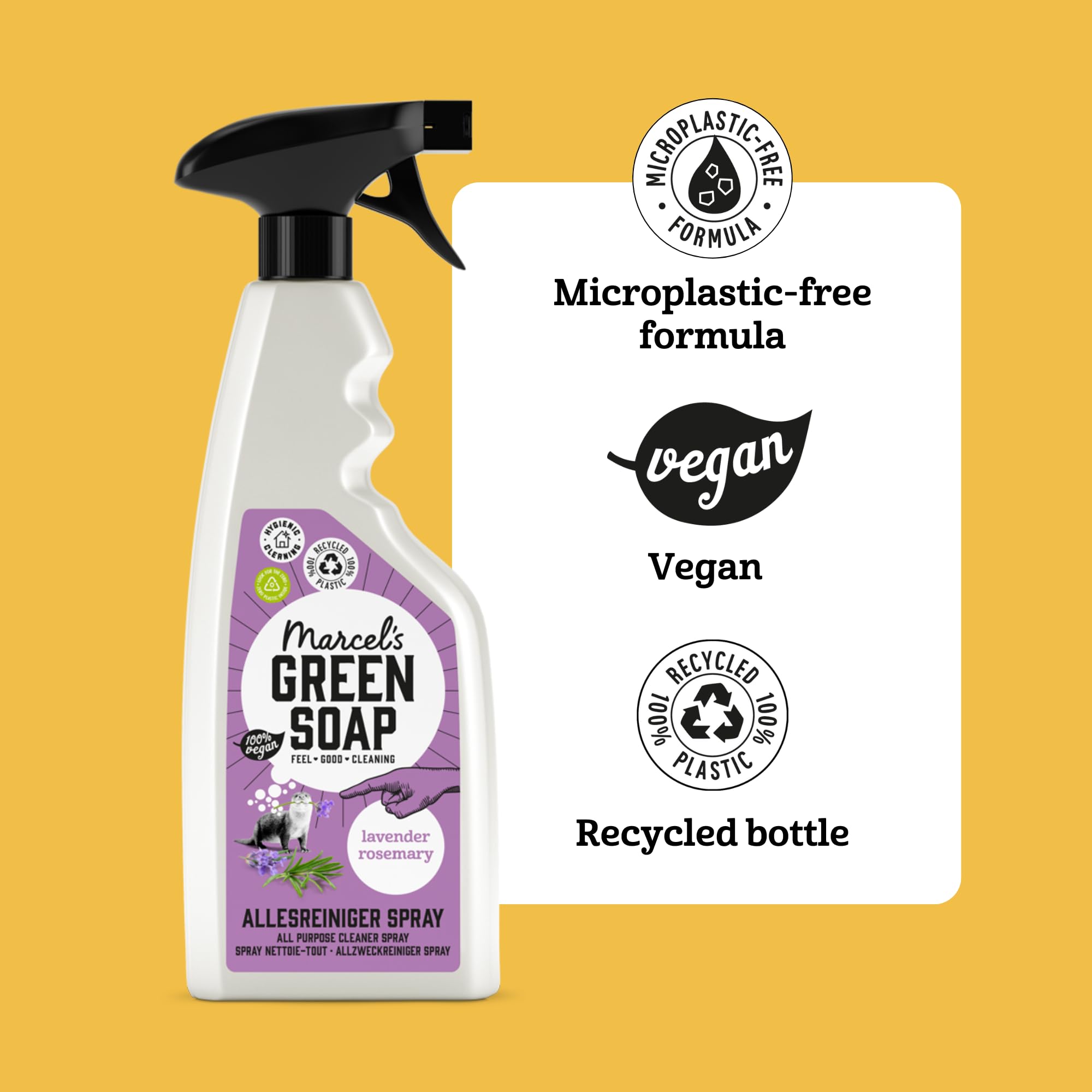 Marcel's Green Soap All Purpose Cleaner Spray - Lavender & Rosemary Scent | 500 ml | Vegan Formula 3