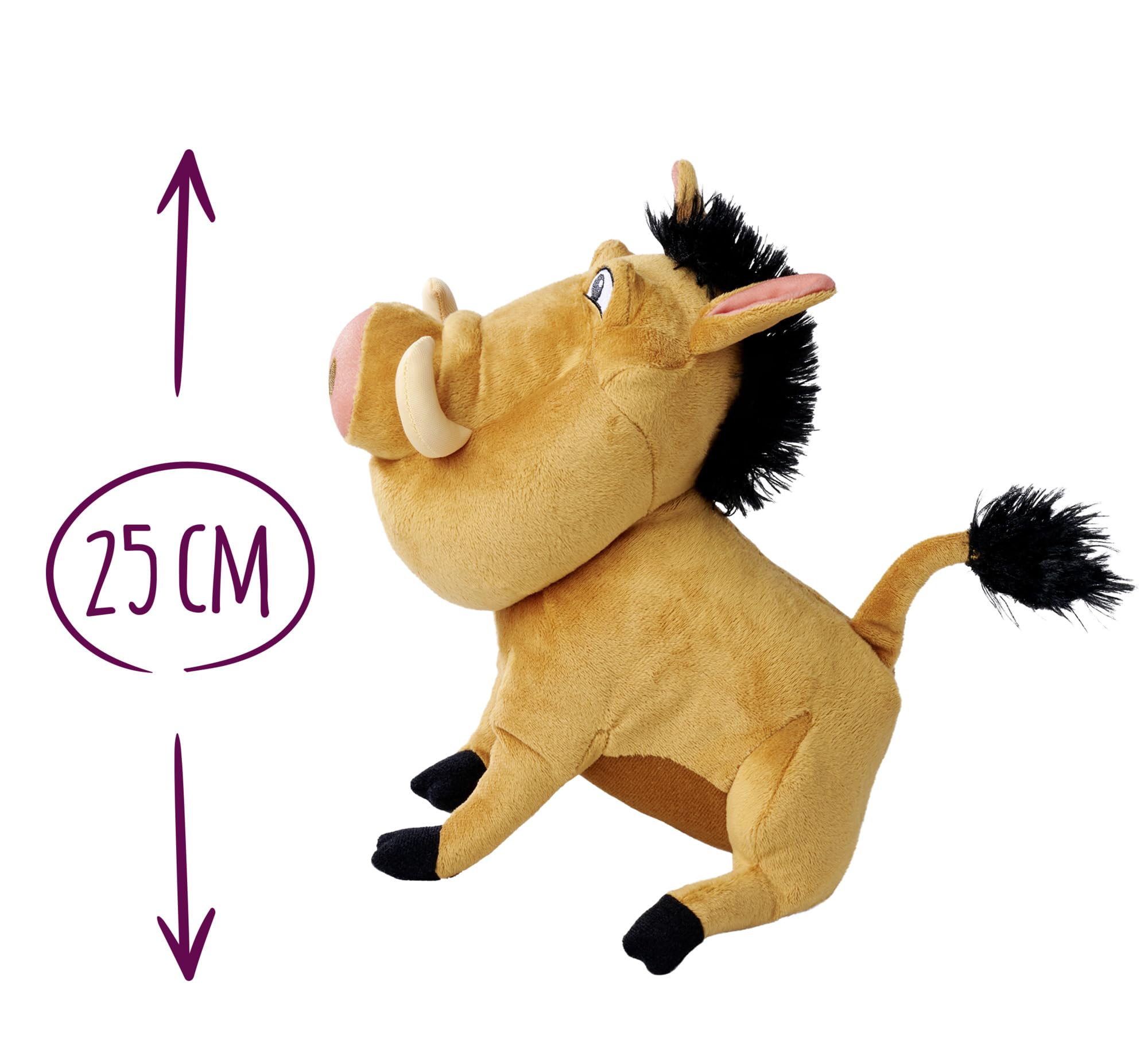 Simba The Lion King Pumbaa Stuffed Toy - 30 Years Edition | 25cm | Polyester