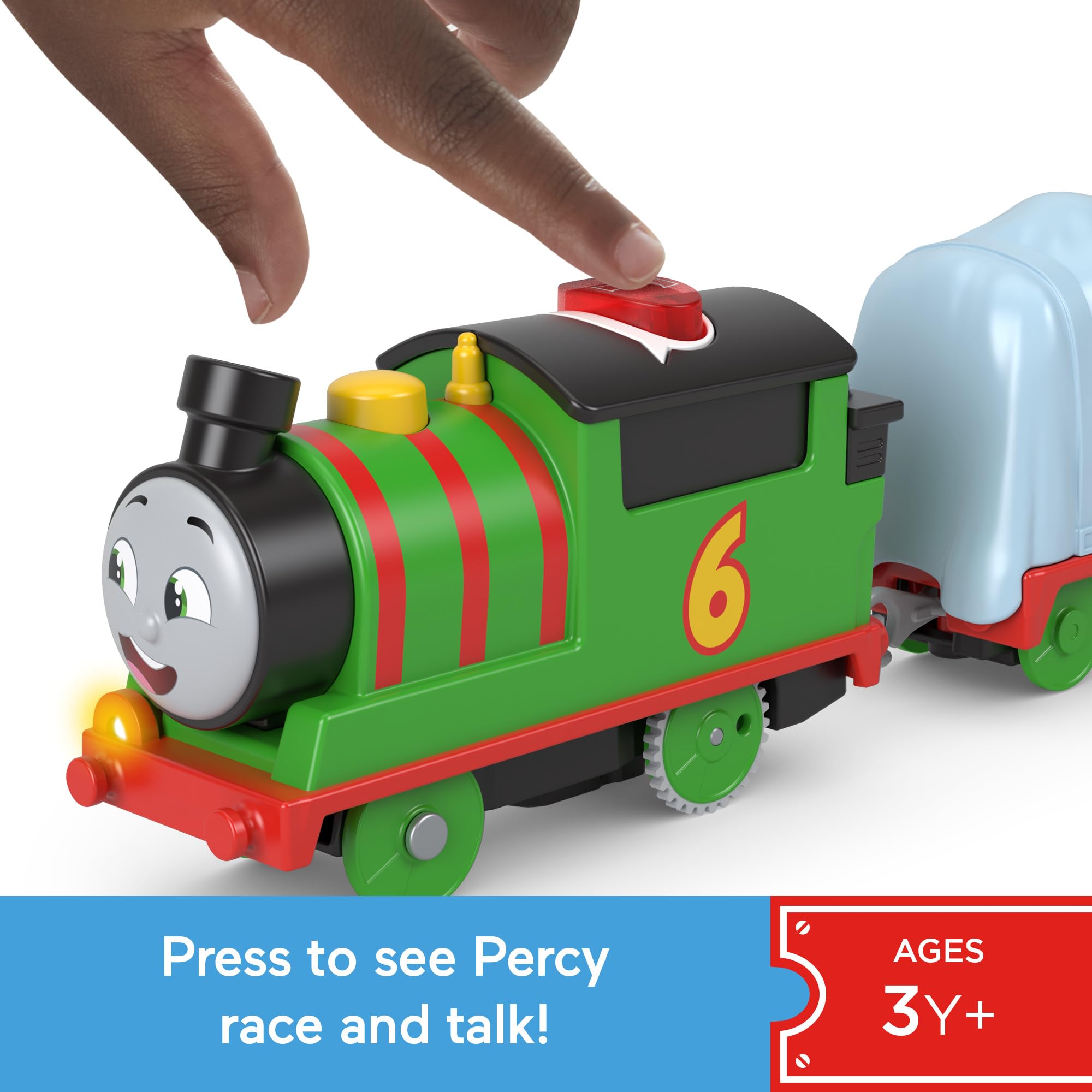Fisher-Price Thomas & Friends Talking Percy Motorized Toy Train HWY32 | Ages 3+