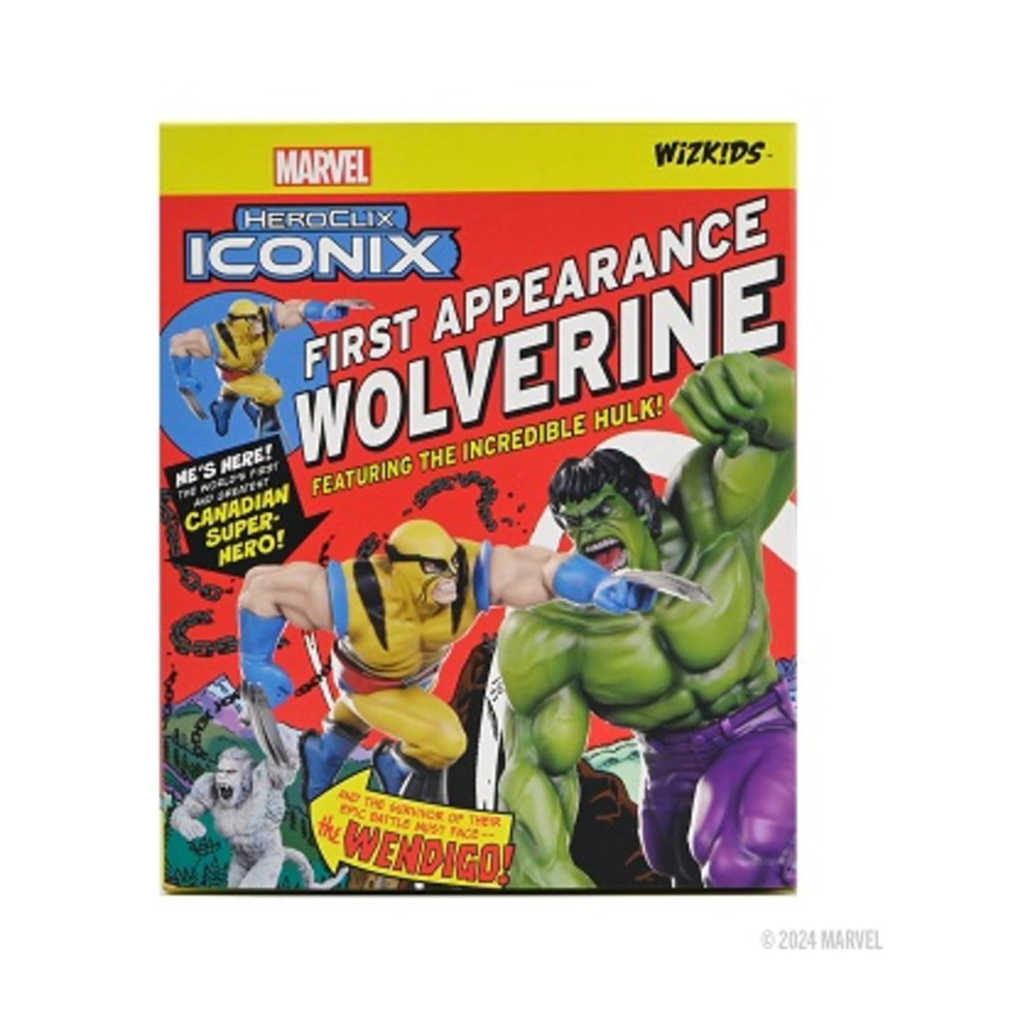 WizKids Marvel HeroClix Iconix: First Appearance Wolverine | Pre-painted Miniature Figure