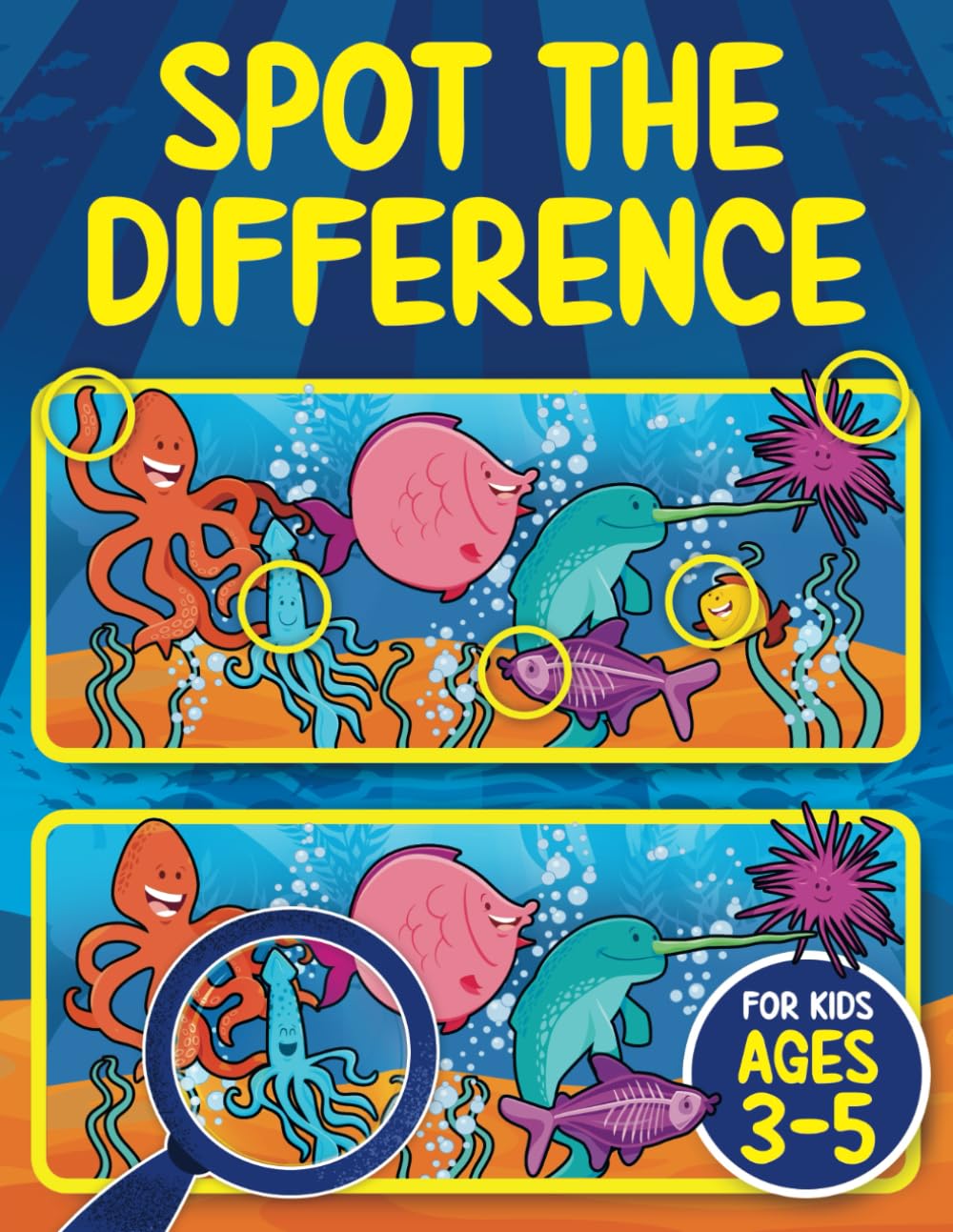 Splendid Youth Spot the Difference Book for Kids ages 3-5 | 65+ Puzzles | 300+ Differences | Paperback