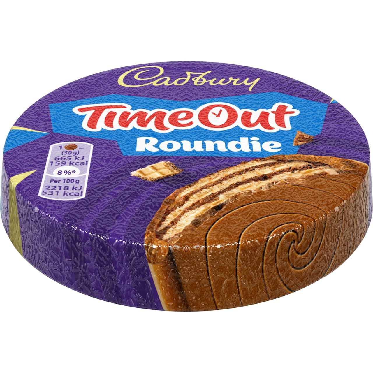Cadbury Time Out Roundie Waffelriegel mit Milchschokoladenüberzug, 5er-Multipack 2