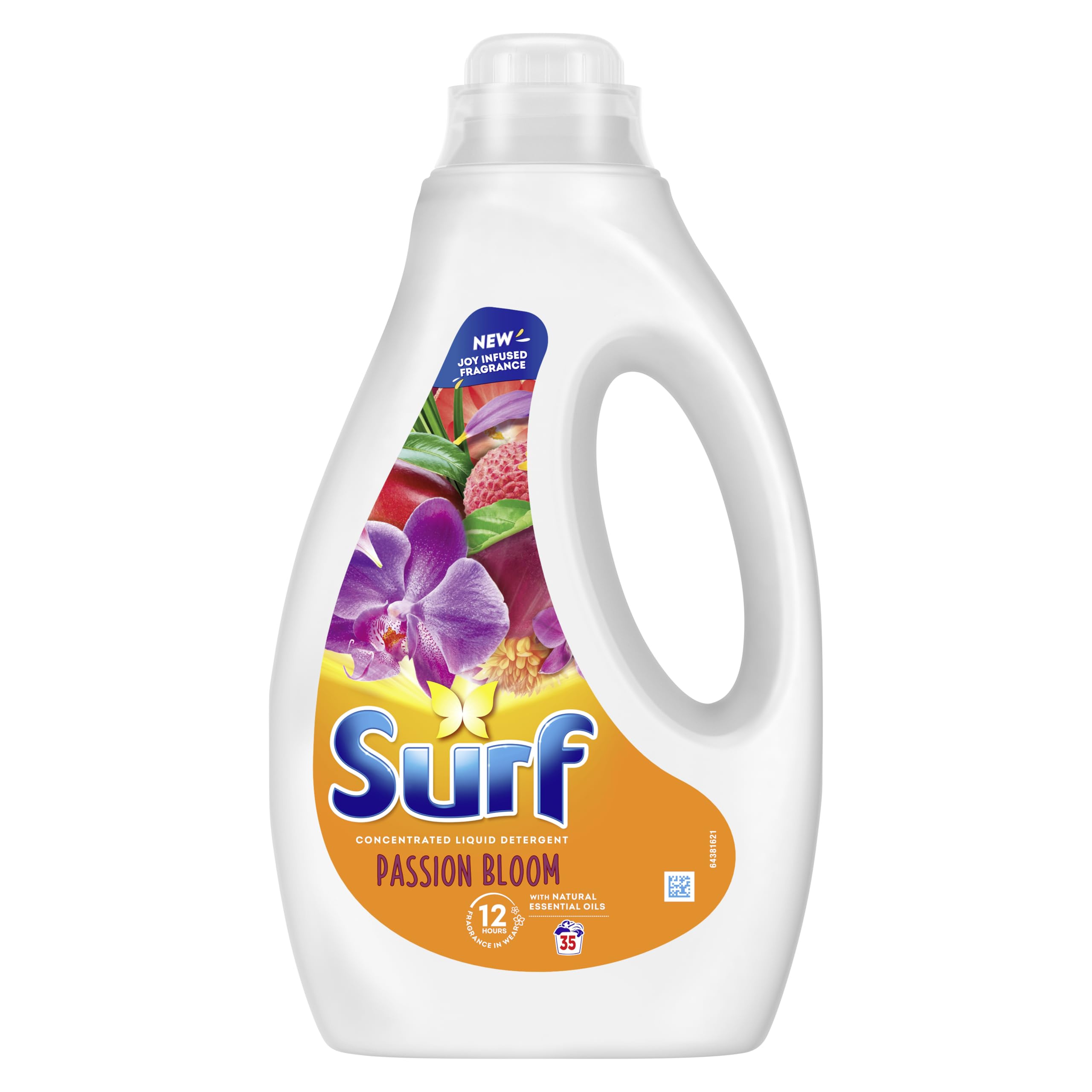Surf Passion Bloom Laundry Washing Liquid Detergent - 945 ml | Stain Remover | 12 Hour Fragrance