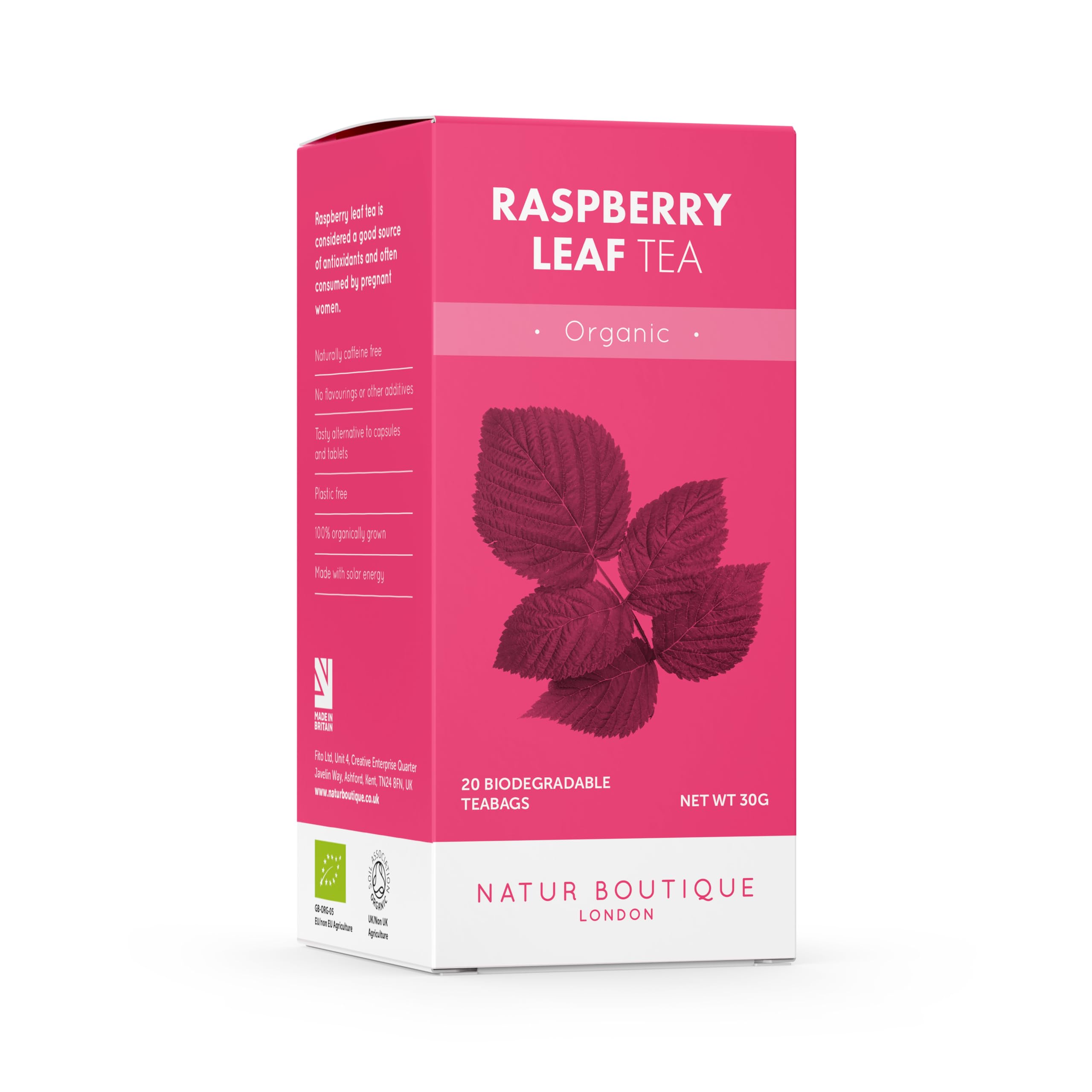 Natur Boutique Organic Raspberry Leaf Tea 20 Tea Bags 1