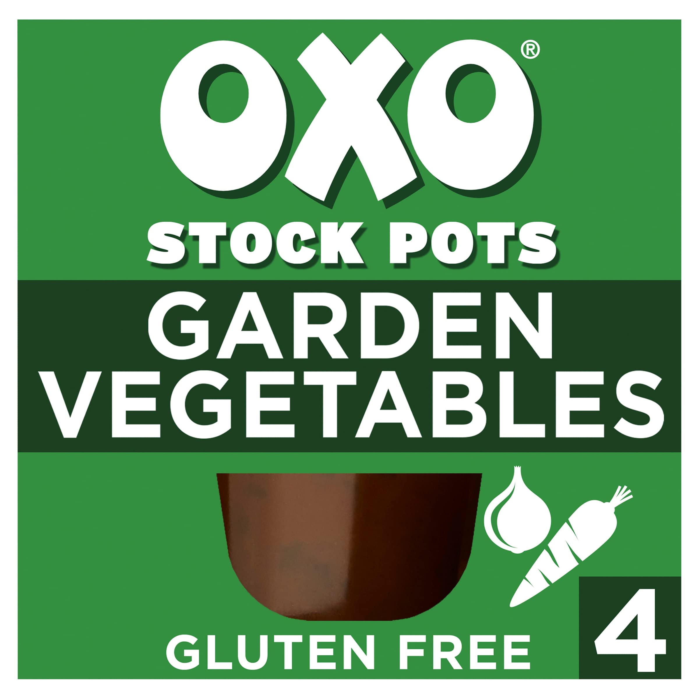 OXO Garden Vegetable Stock Pots - Parsley & Garlic Flavor | Gluten-Free | Pack of 4 3