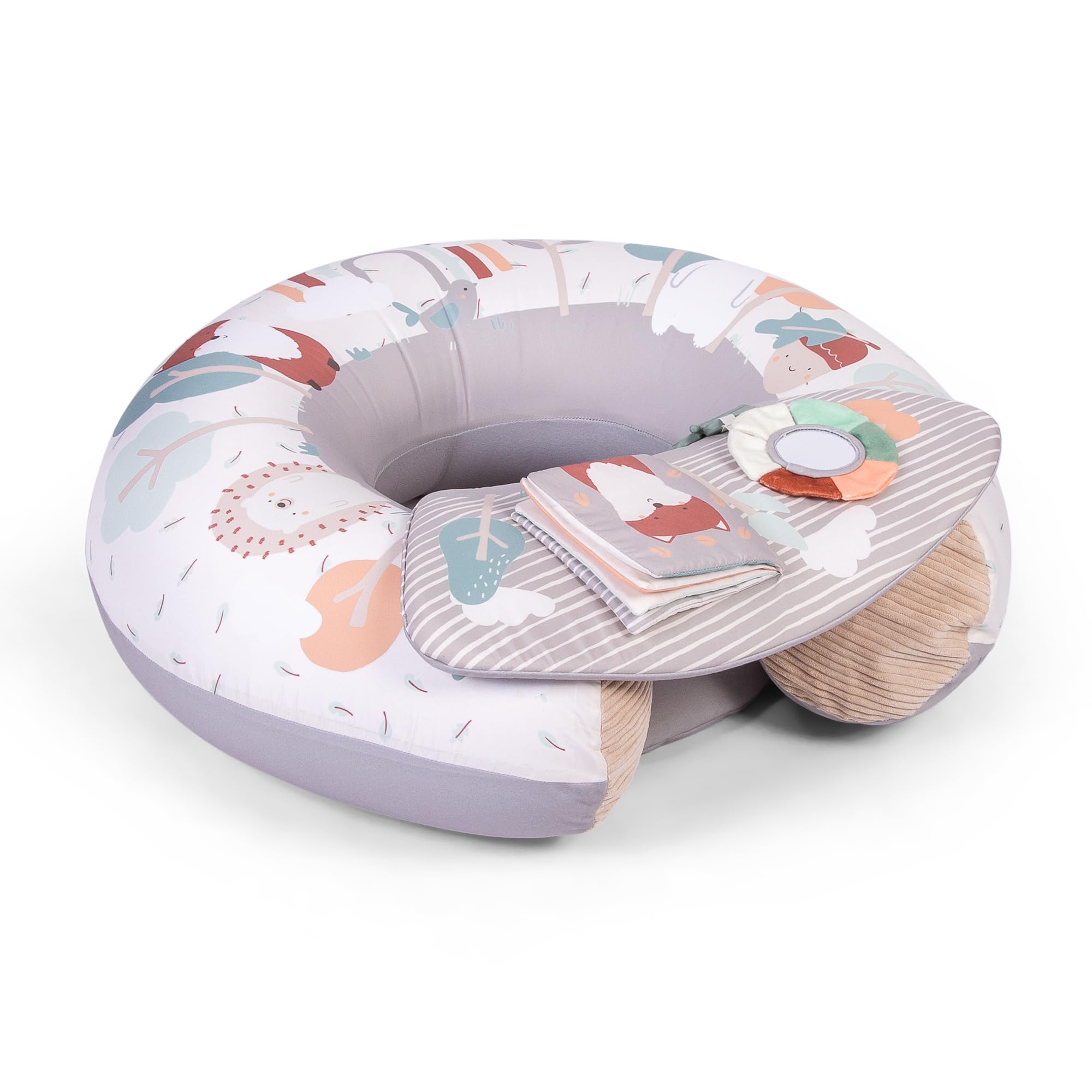 Red Kite Sit Me Up Inflatable Ring Seat with Play Tray & Activities | Beige | One Size