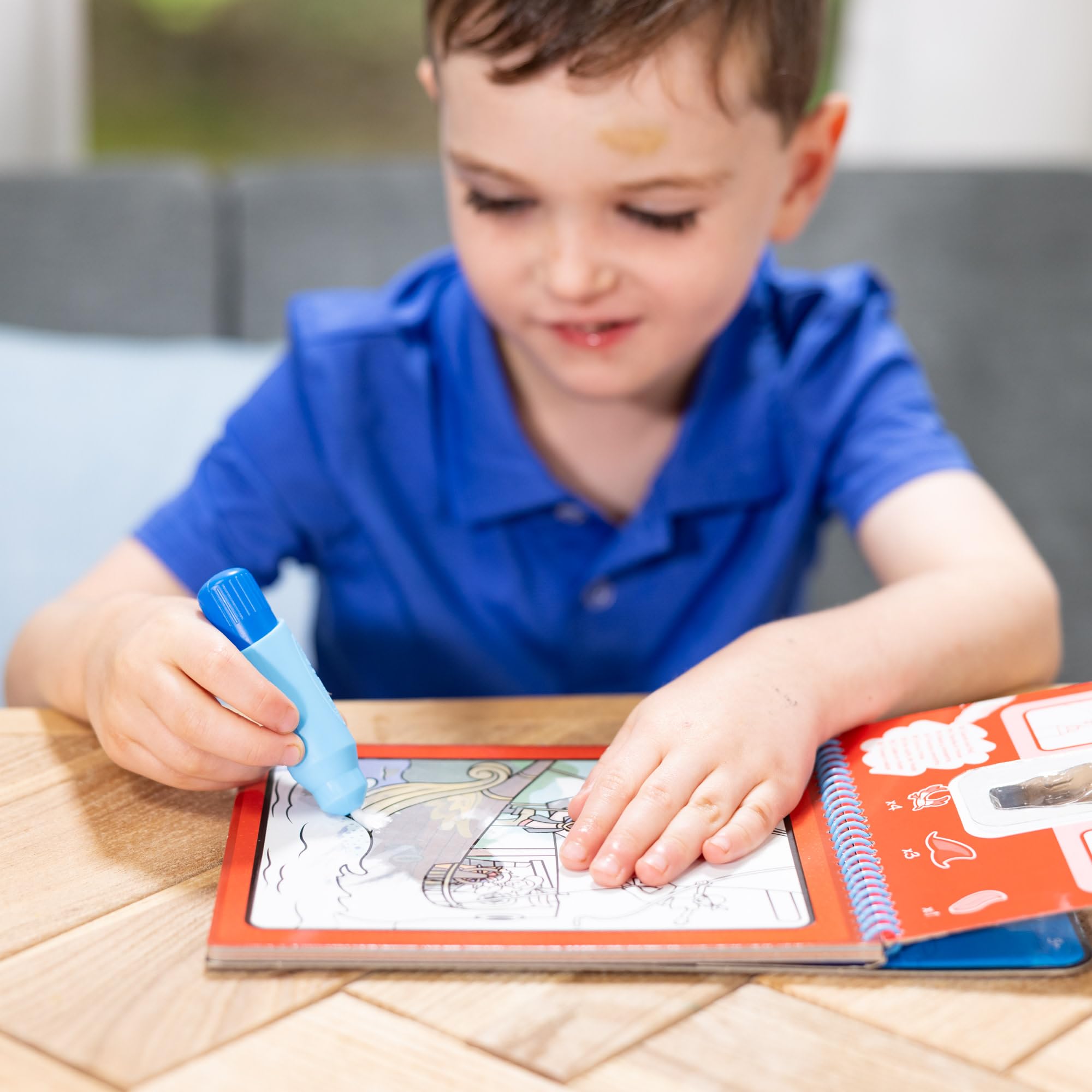 Melissa & Doug Water WOW! Adventure - 4 Spiral-Bound Water Reveal Coloring Boards | Ages 3+ 7