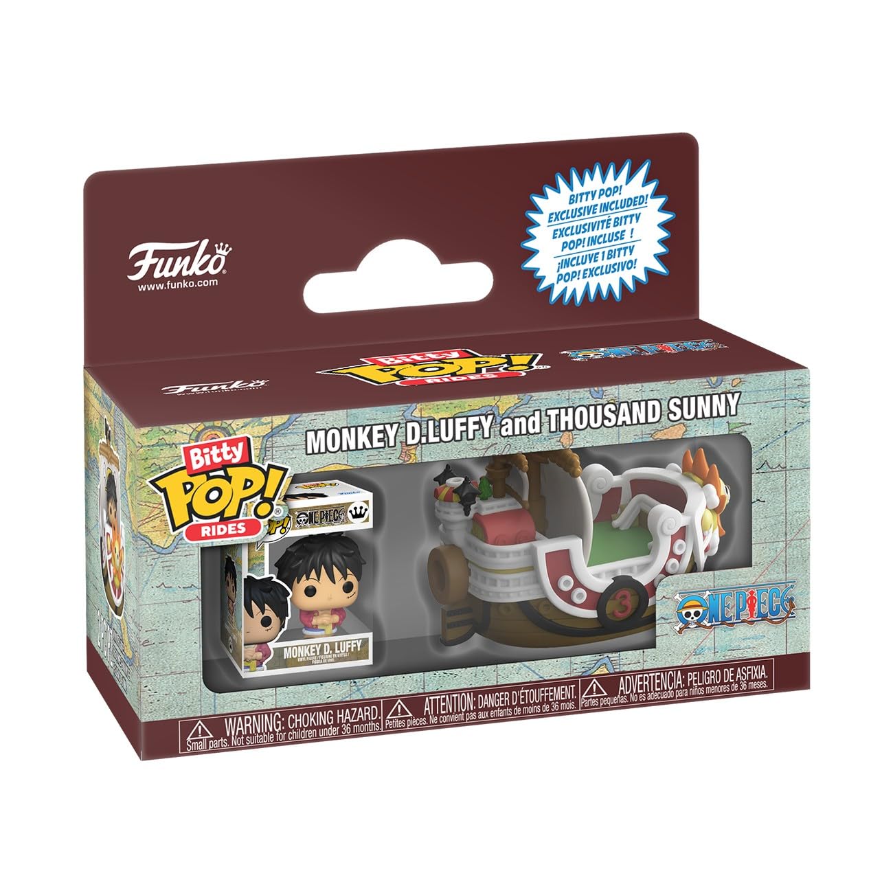Funko Bitty POP! Ride: One Piece - Thousand Sunny with Luffy | Vinyl | Multicolor