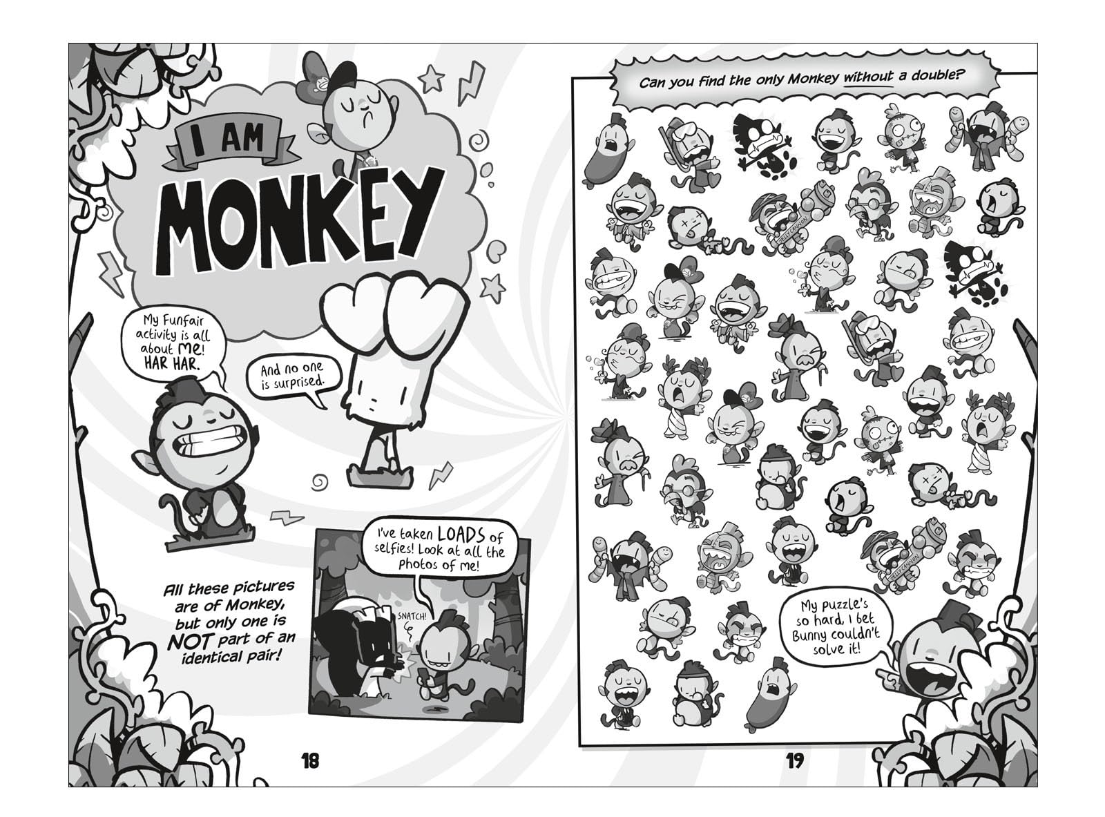 David Fickling Books Bunny vs Monkey: The Whopping World of Puzzles | Paperback | English 4