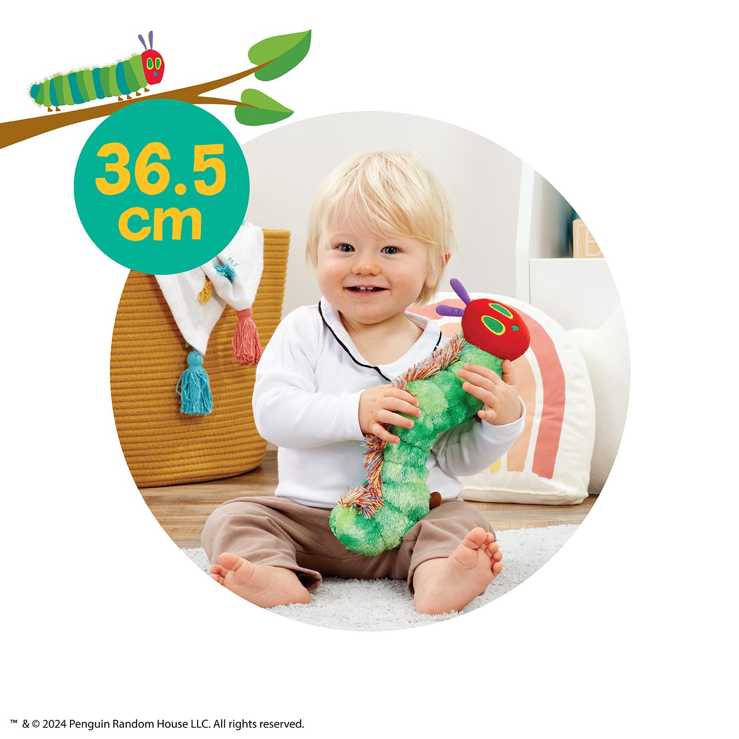 Rainbow Designs Very Hungry Caterpillar Soft Baby Toy | Tactile Fluffy Spine | 12 cm 4