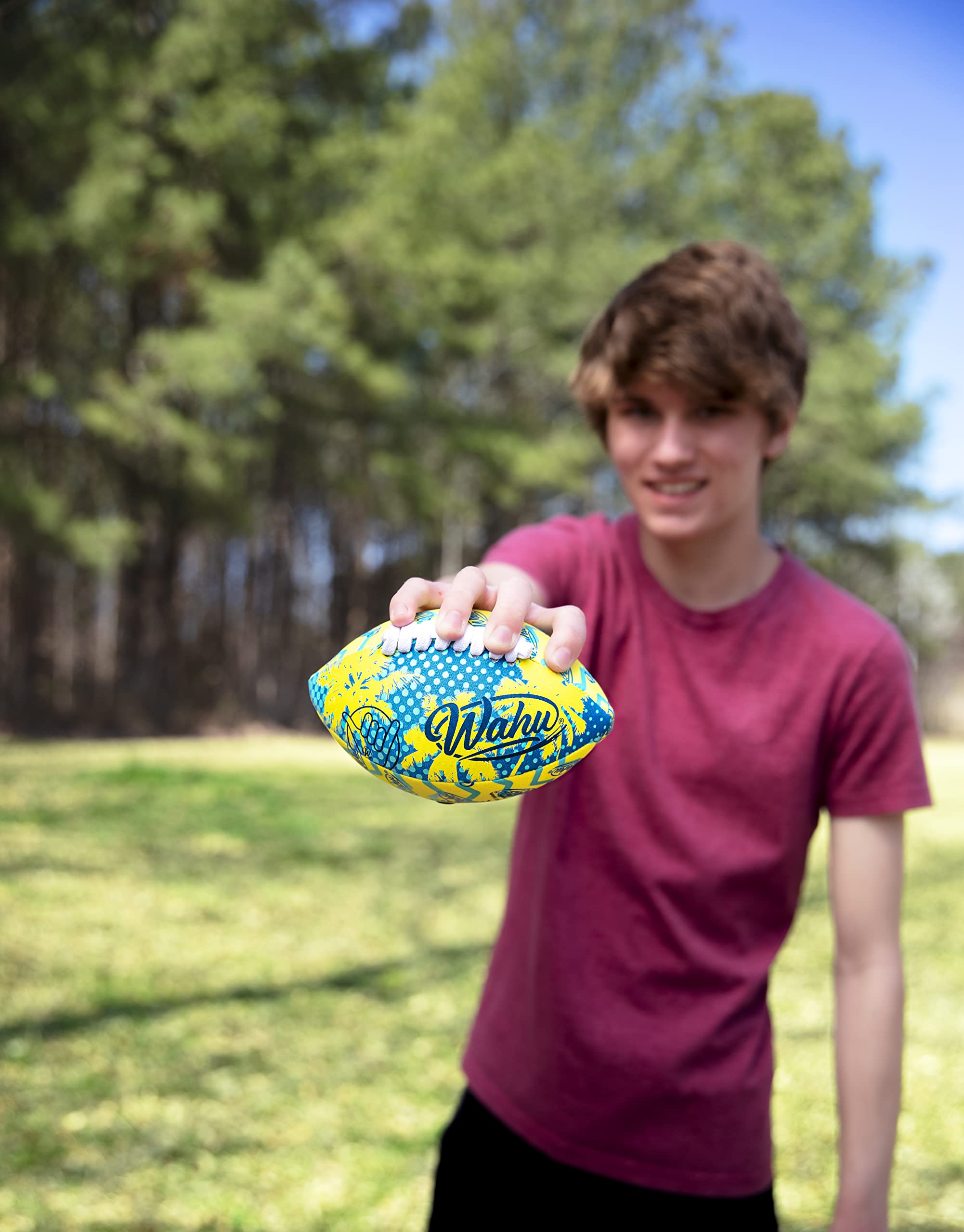 WAHU Mini American Football - 100% Waterproof Neoprene Exterior | 6.5' Length 7