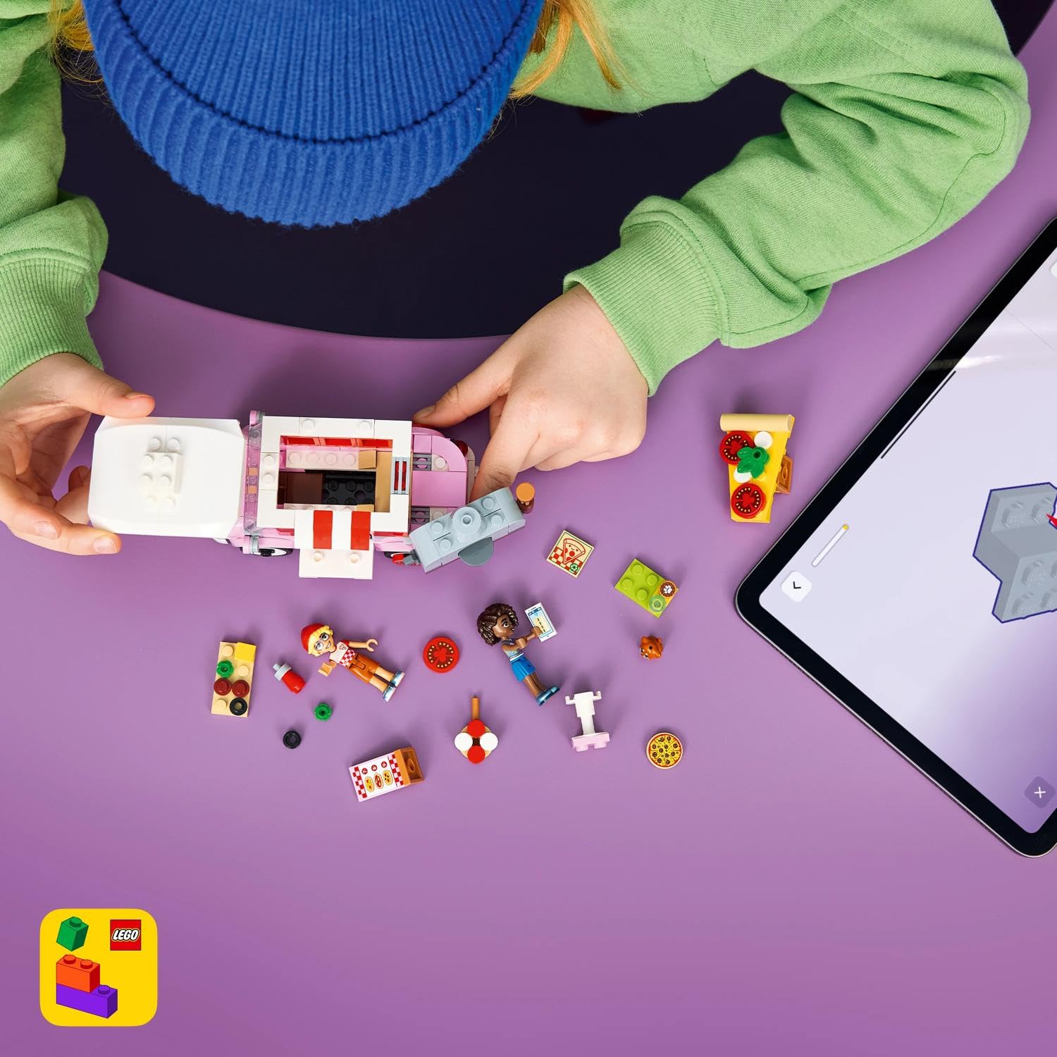 LEGO Friends Pizza Truck Toy Set 42694 | Role-Play w/ 2 Mini Dolls & Puppy | Ages 6+ 5