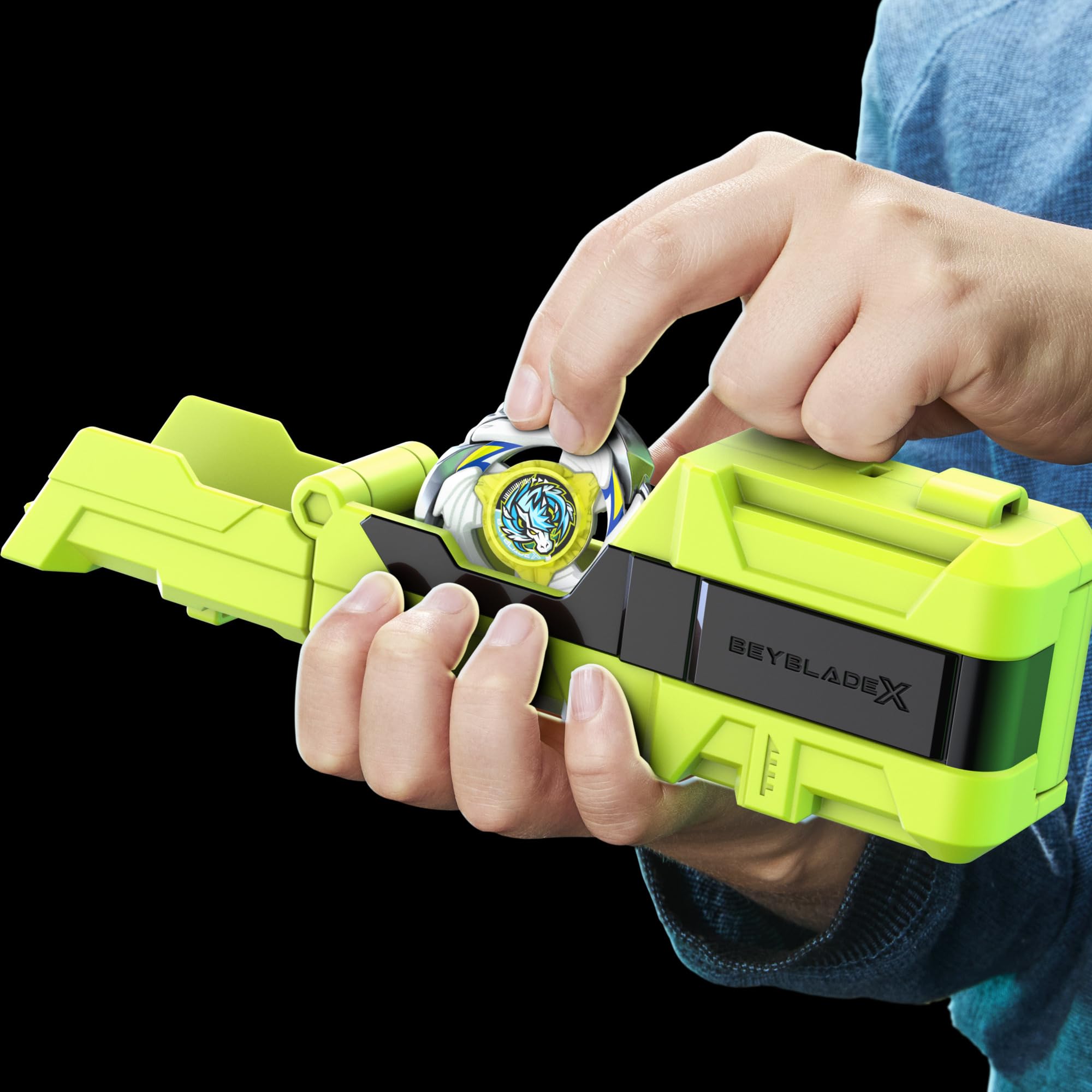 Hasbro Beyblade X Clip & Rip Launcher with Blast Pegasus A Tr Right-Spin Attack Top 6