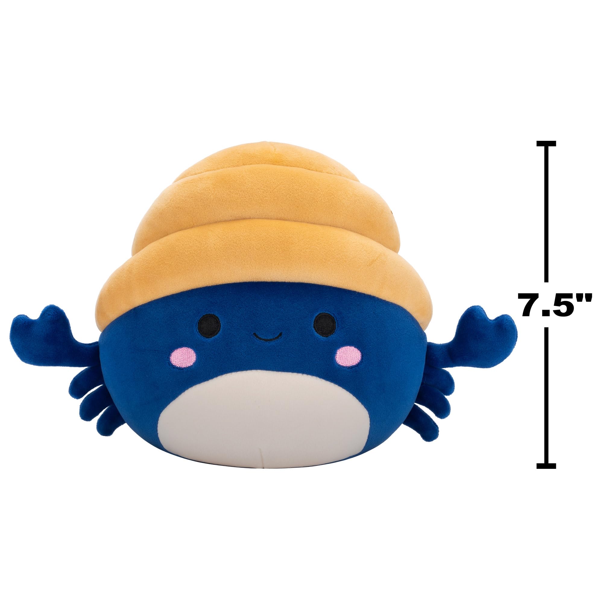 Squishmallows 7,5 Zoll Plüsch – Lenore, die marineblaue und hellbraune Einsiedlerkrebs 3