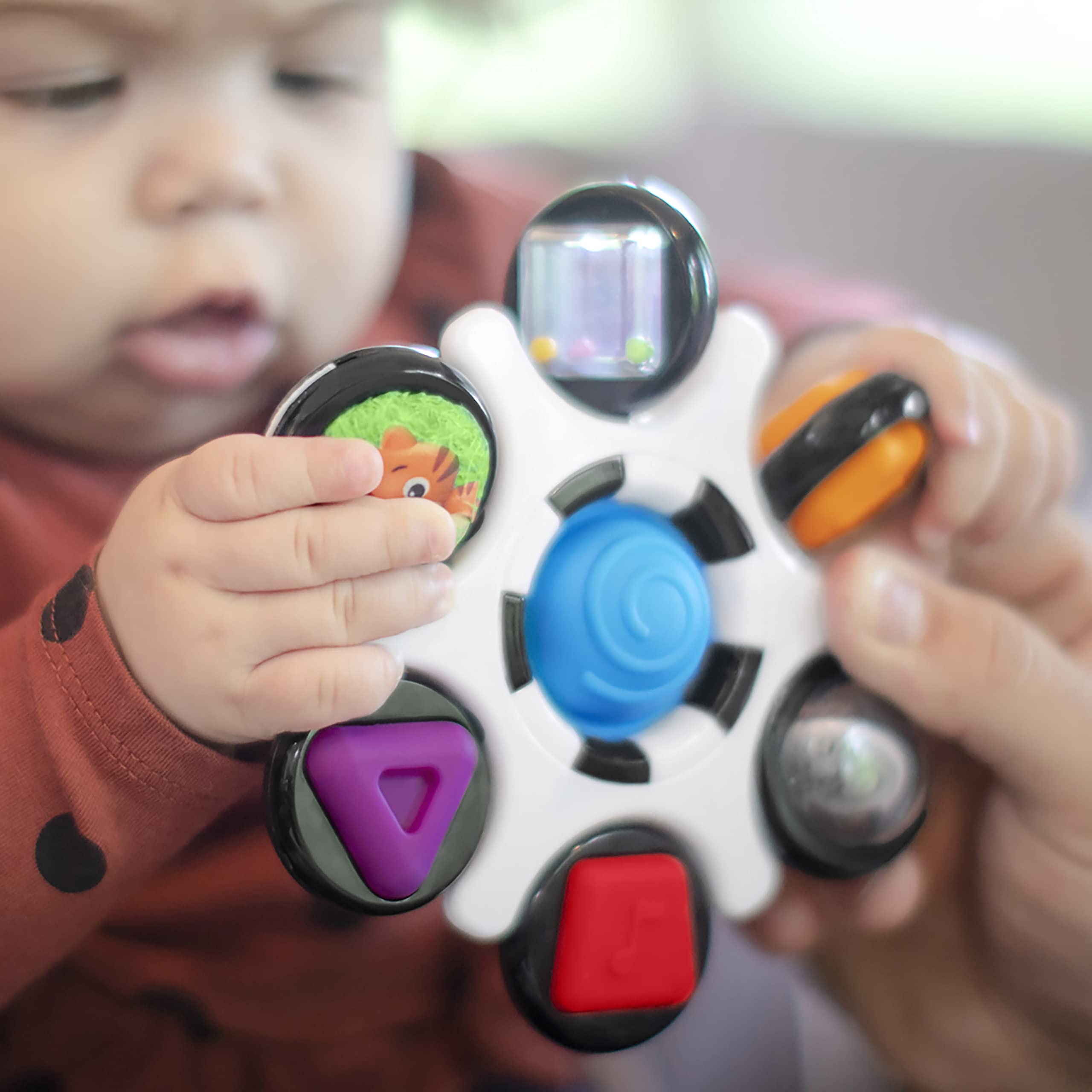 Baby Einstein Curiosity Clutch Fidget Sensory Toy and Pop It Rattle | Ages 3 Months+ 5